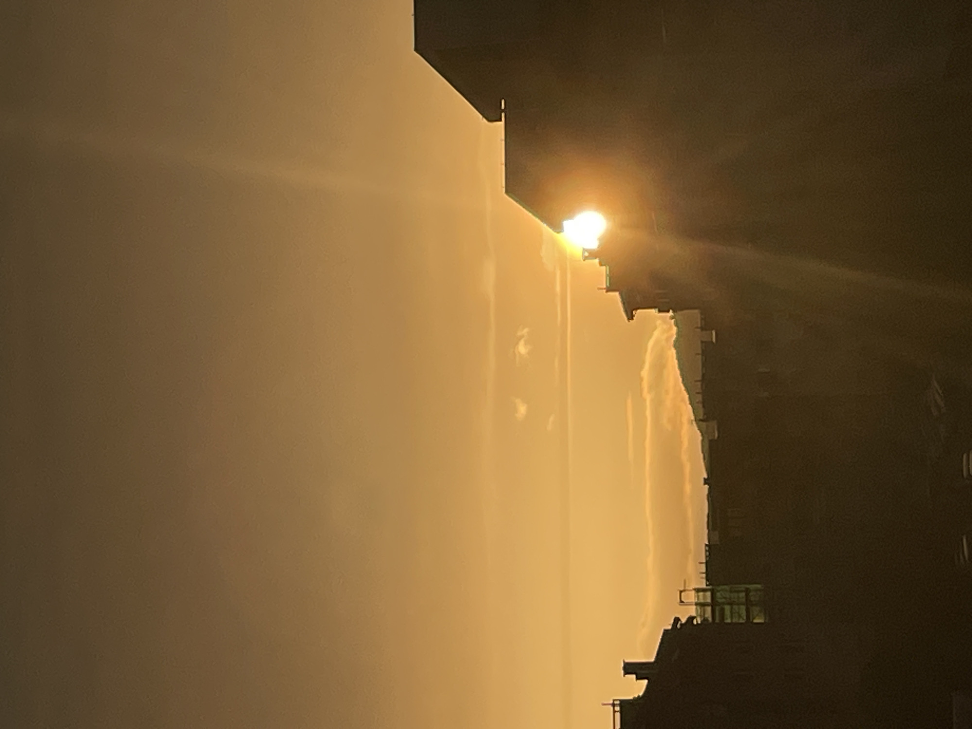 Dramatic sunset observed across urban residential area June 5th