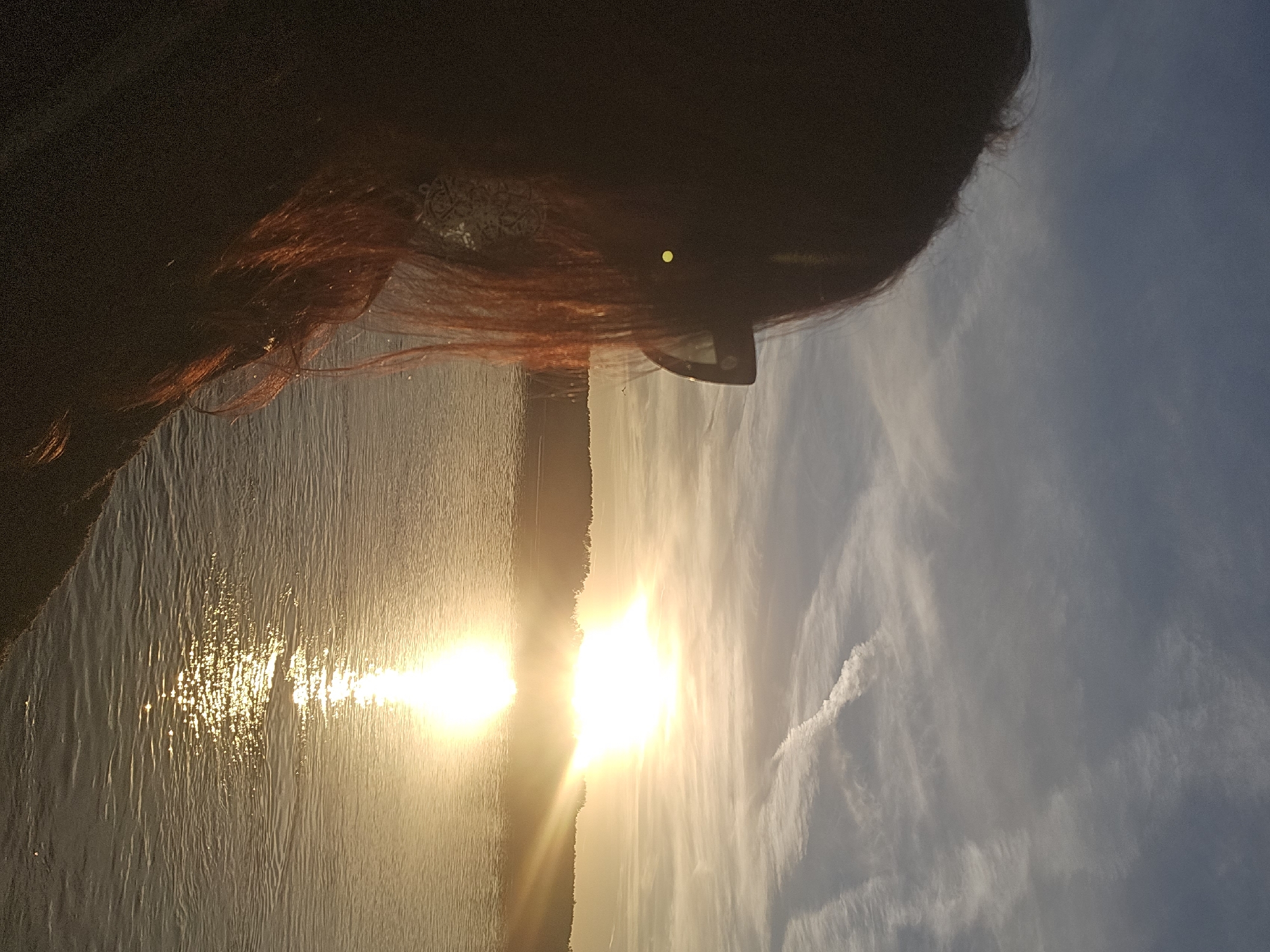 Sunset witnessed over Danube River in Ruse, Bulgaria