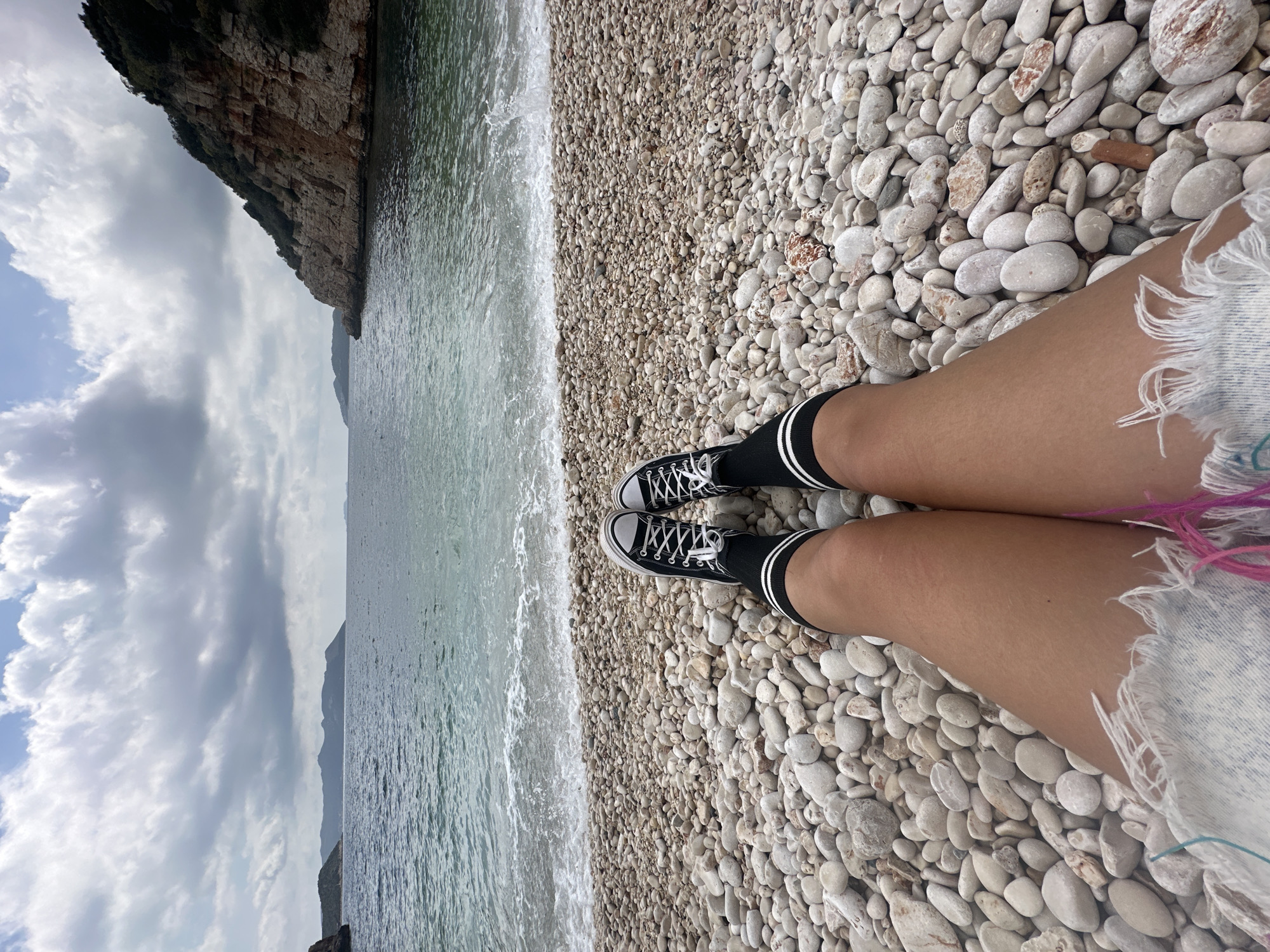 Quiet coastal moment captured at scenic Kaş cove