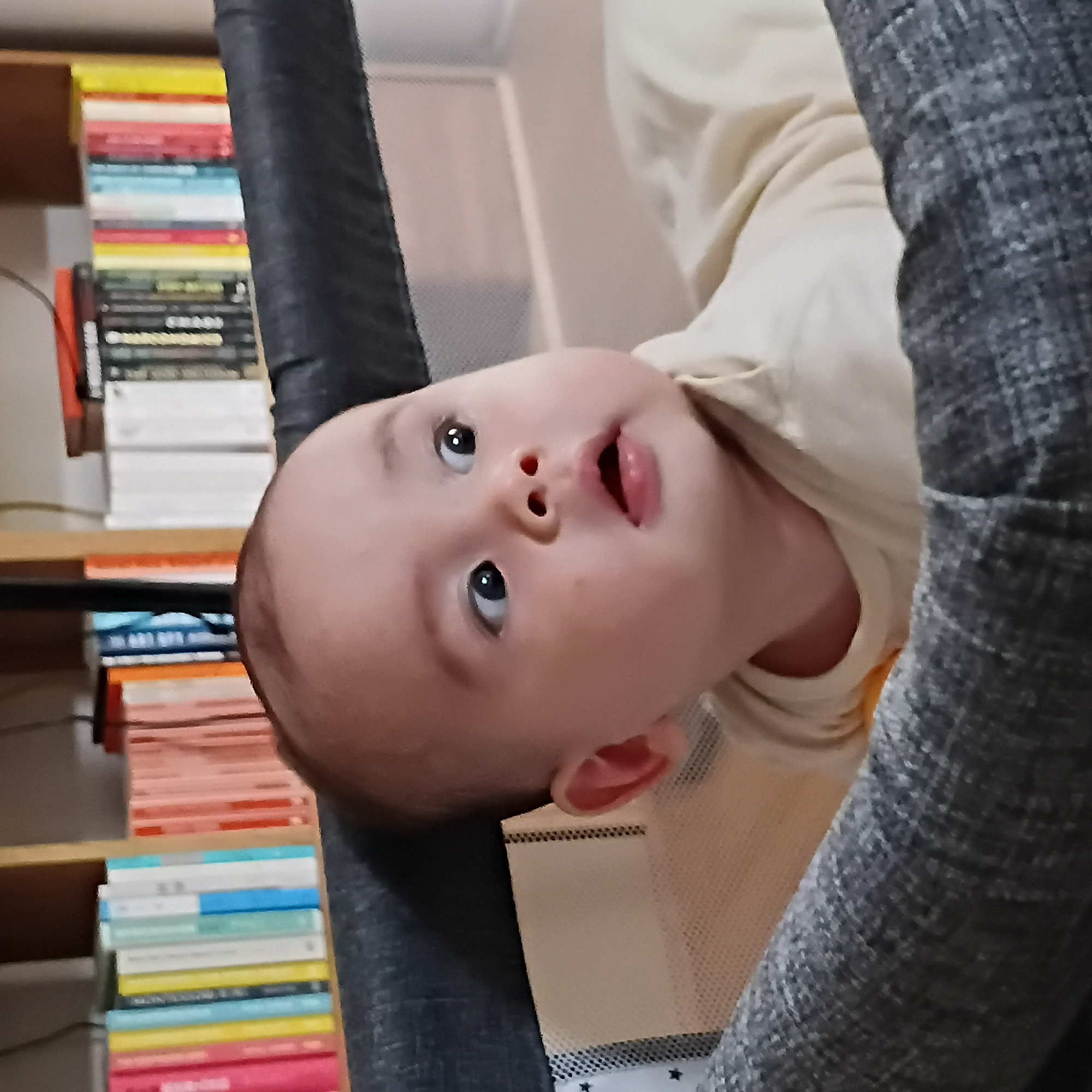 Baby photographed at home in Shunde District, China