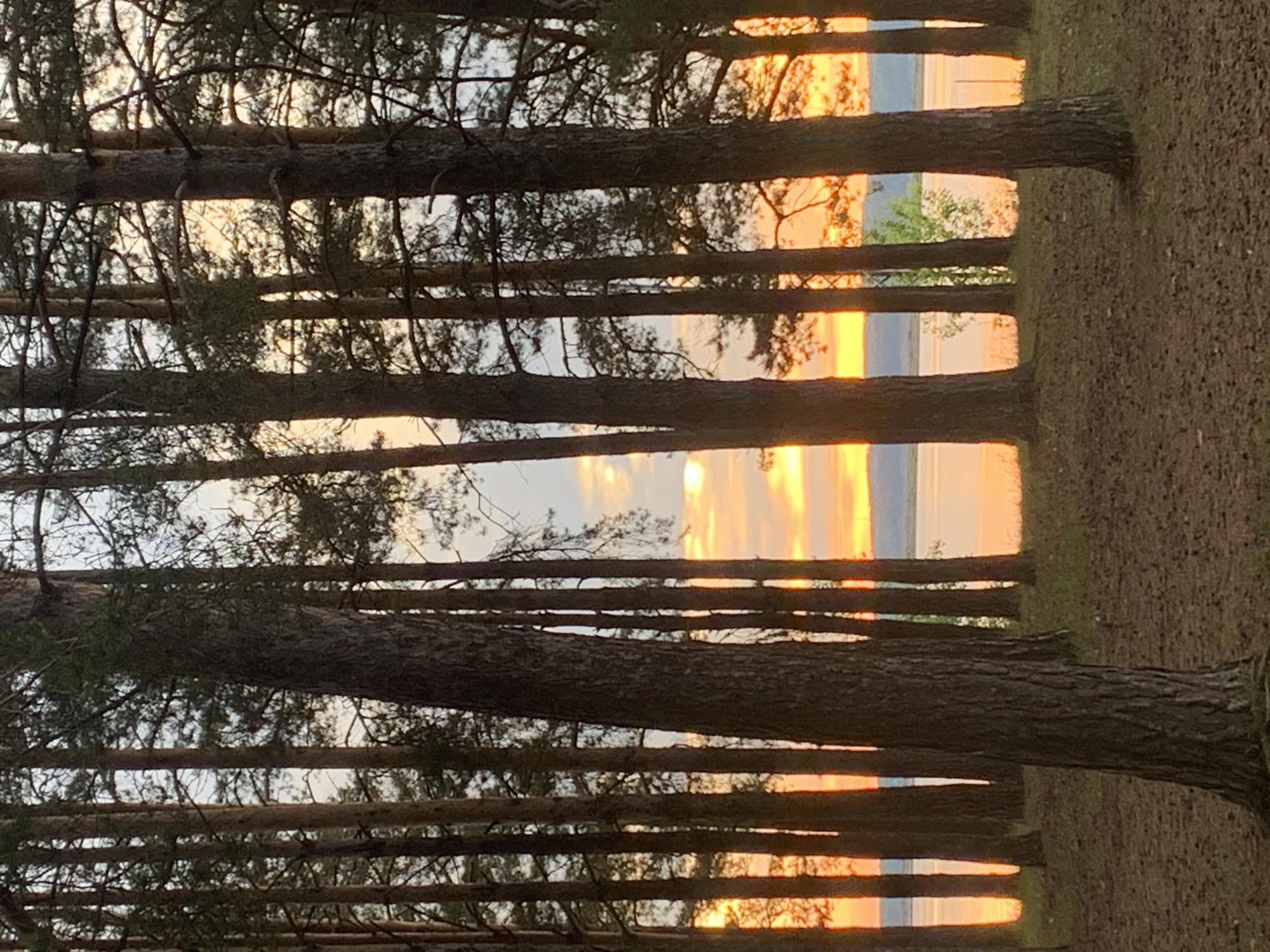 Sunset documented along Kama River in Chaikovsky, Russia