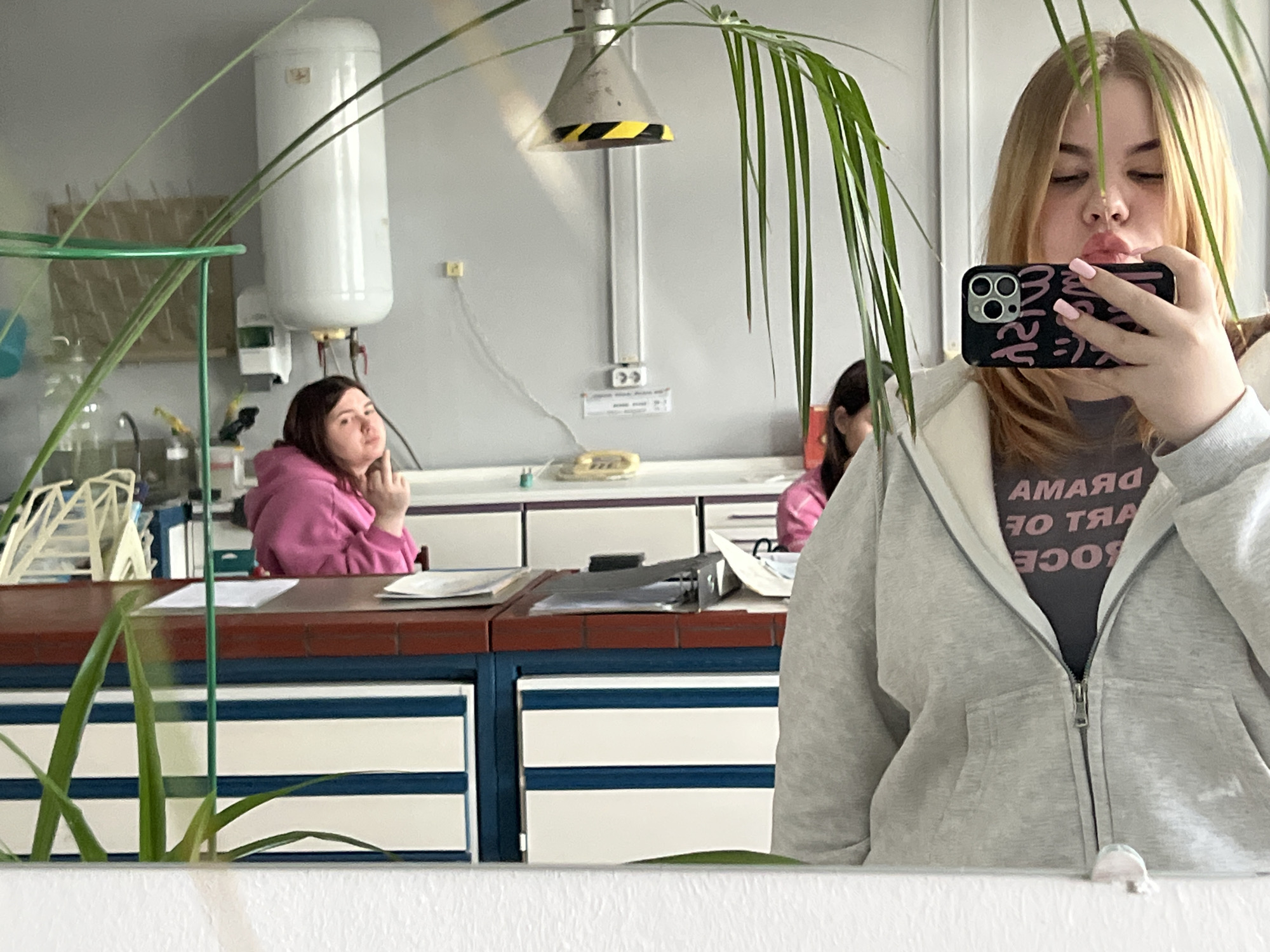 Late night selfies and indoor scenes in Chaikovsky institution
