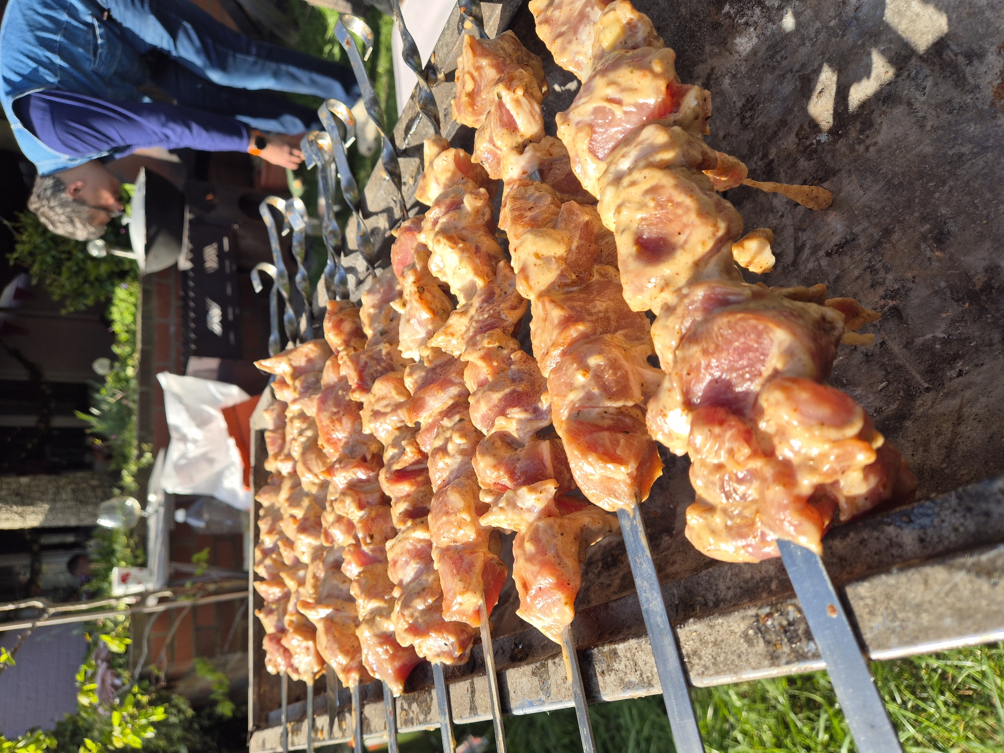 Easter celebration with outdoor cooking documented in Ipswich gardens