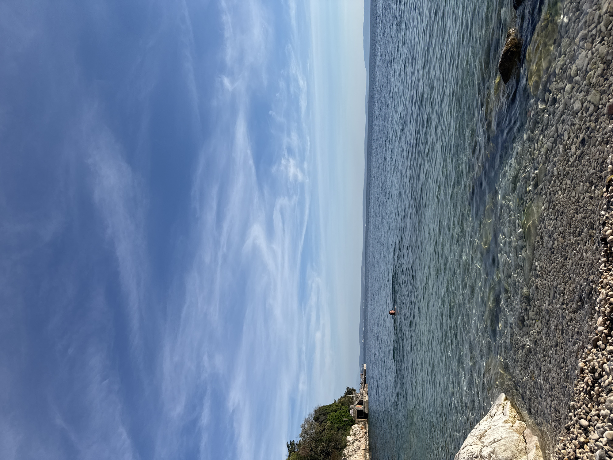Sunny afternoon draws beachgoers to Rijeka's coastal waters