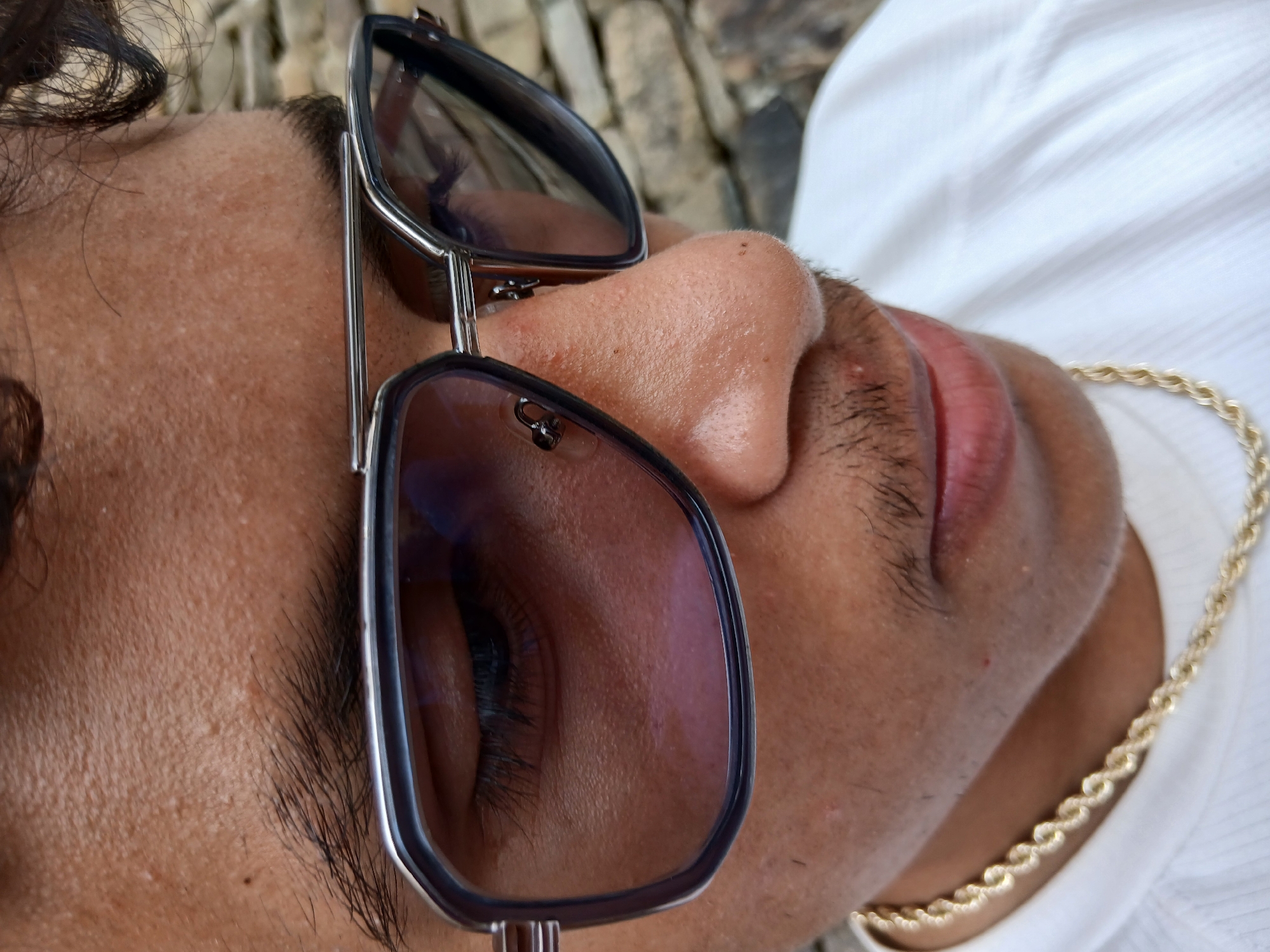 Friends take casual selfies in Juan Griego, Venezuela