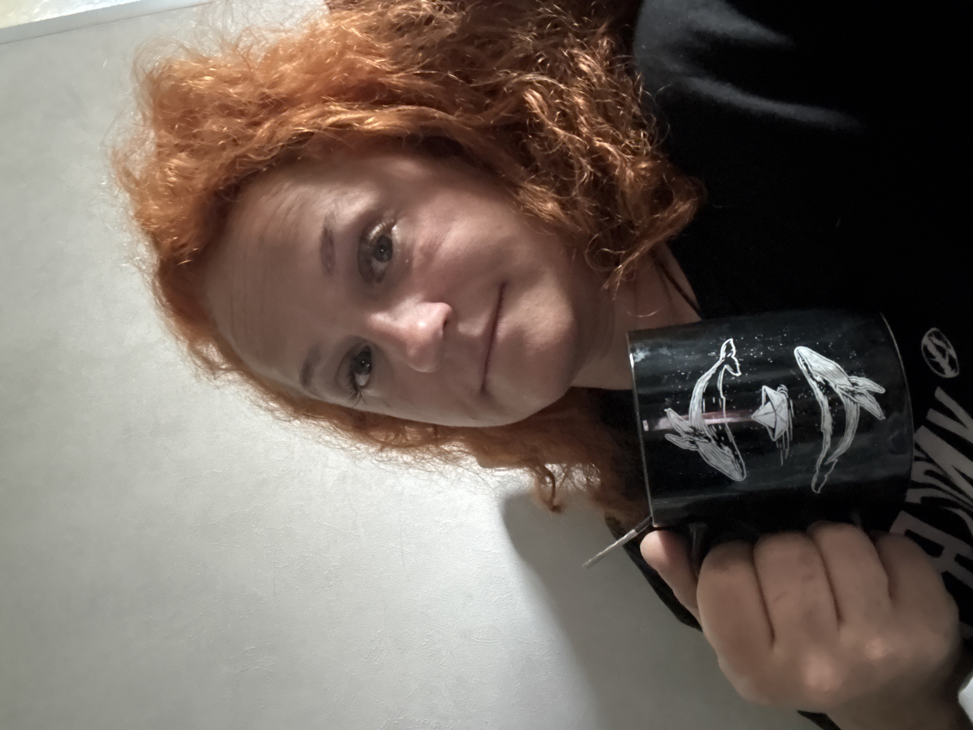 Rainy day at home in Chaikovsky, coffee and clouds