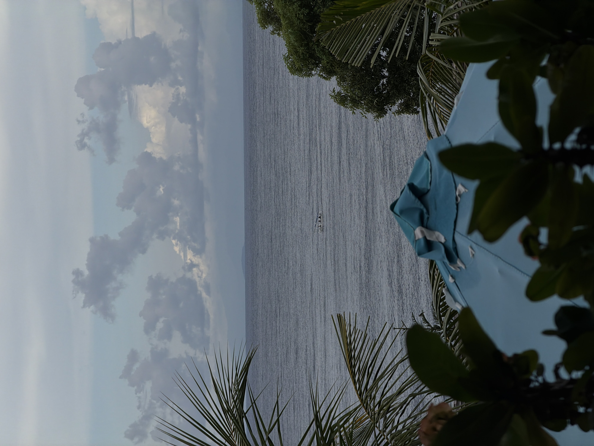 Peaceful ocean view captured from elevated position in Abang