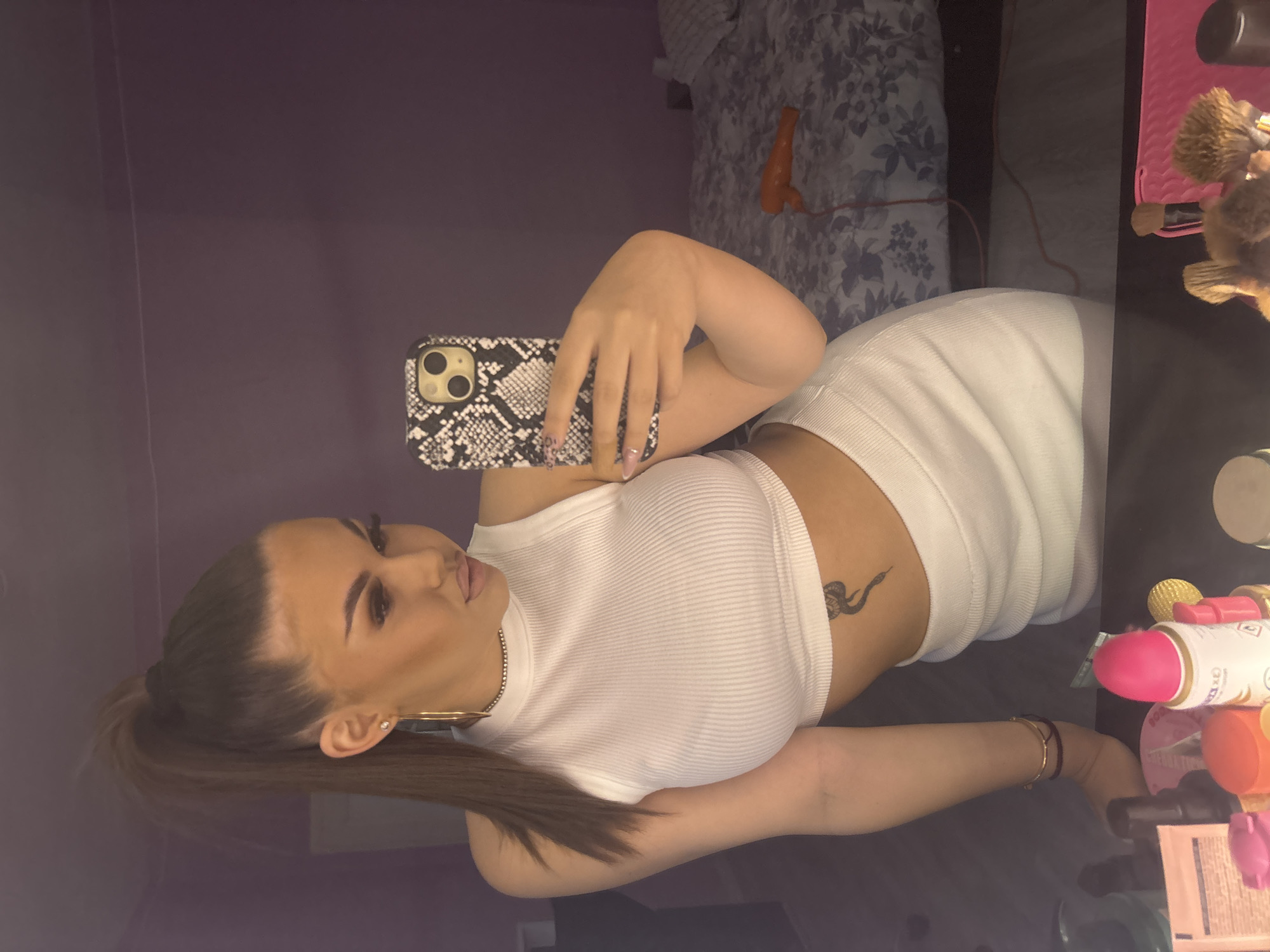 Casual bedroom selfie in Ruse, Bulgaria