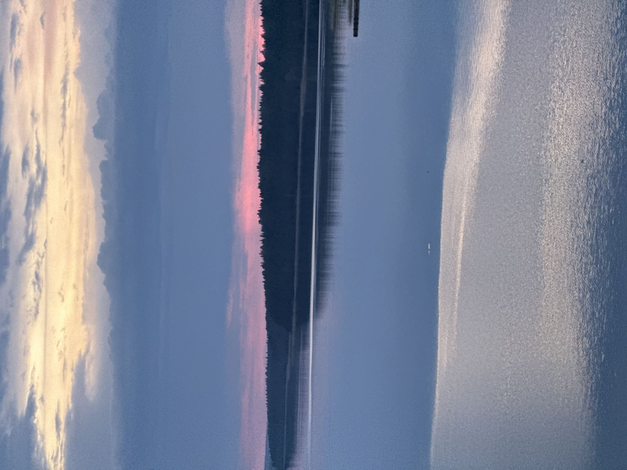 Twilight waterfront documented over six minutes in Votkinsk, Russia