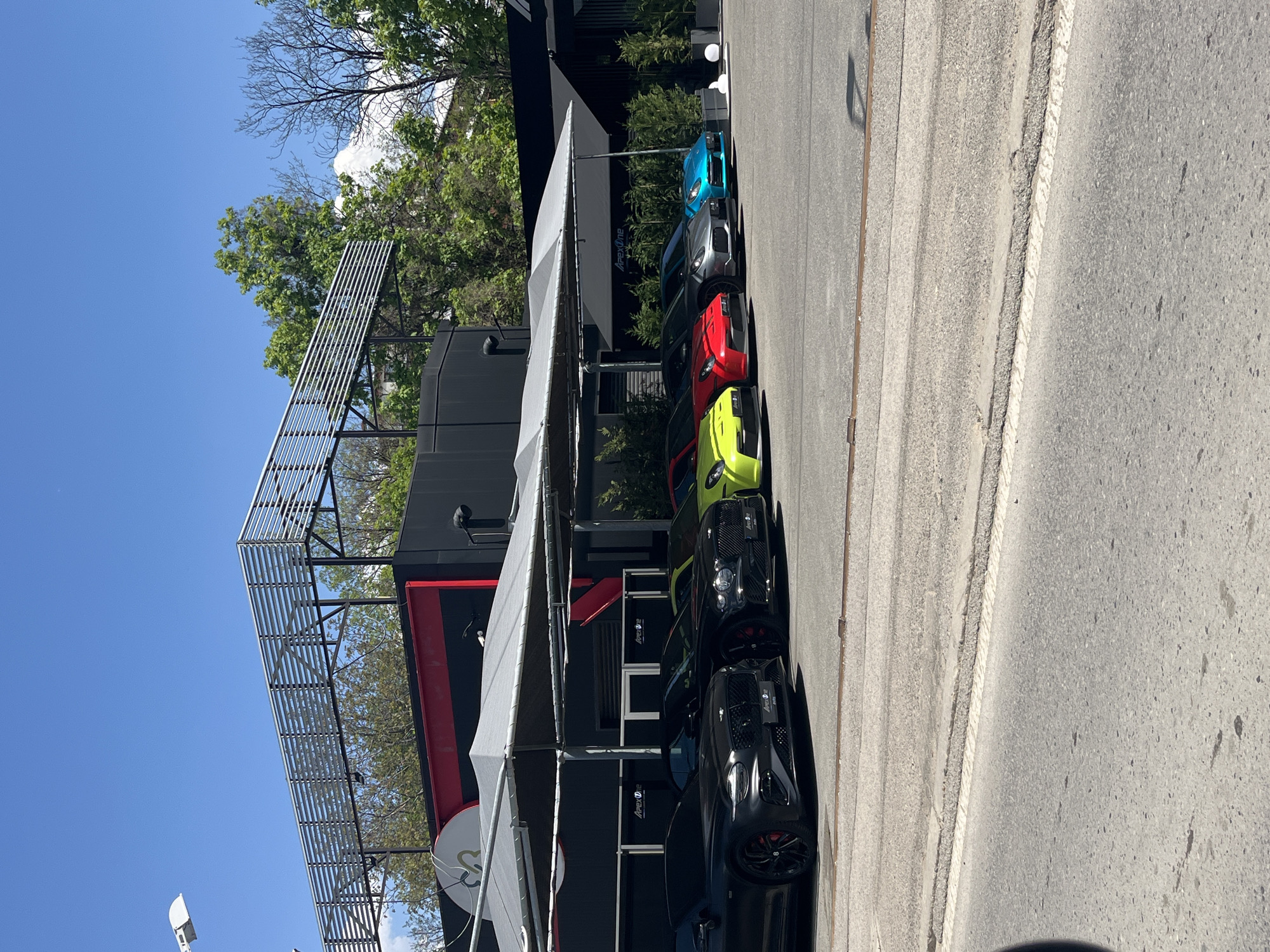 Luxury car dealership Apex One documented in Sofia, Bulgaria