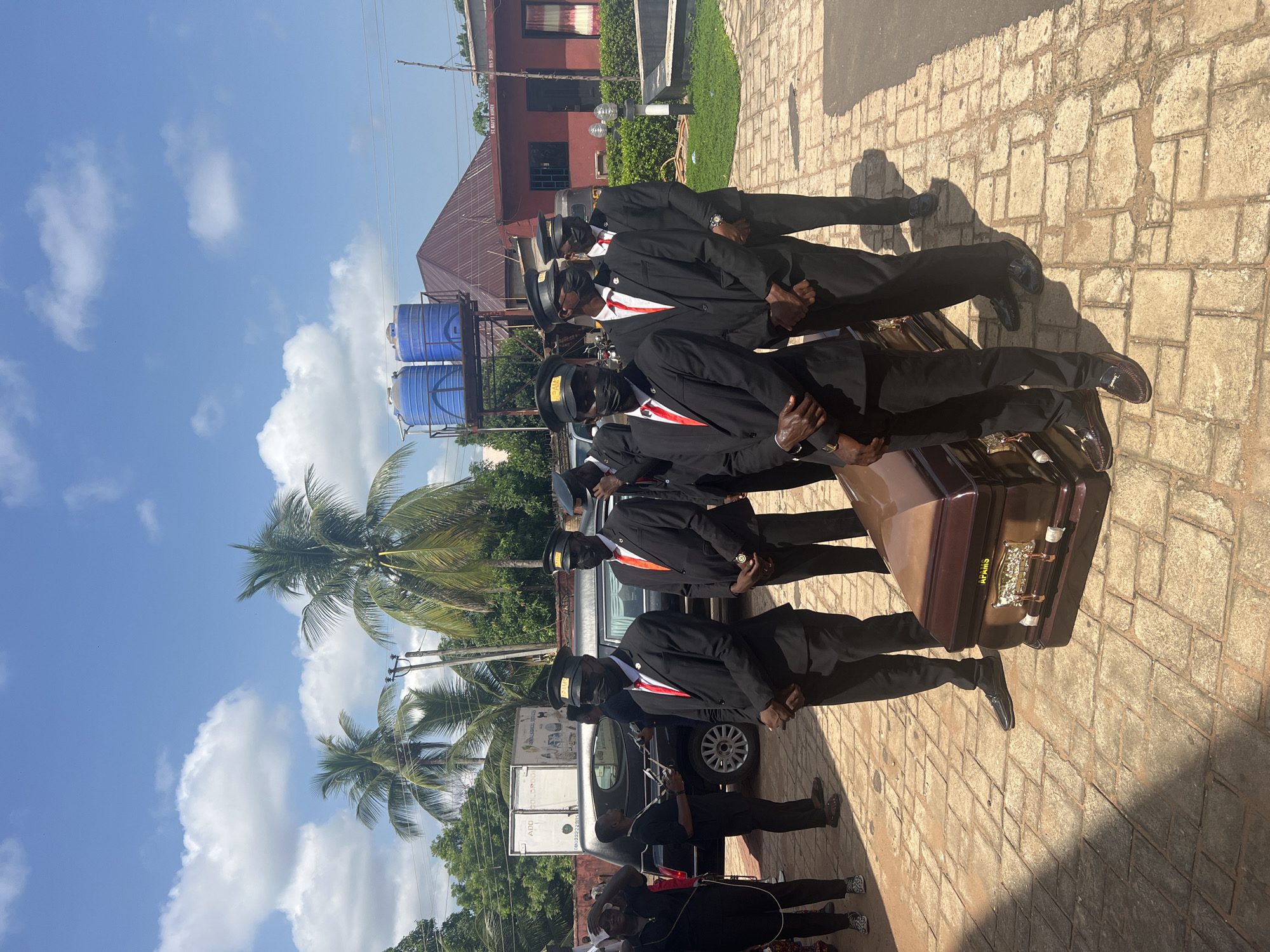 Funeral ceremony with APAMS casket held in Nkpor Nigeria