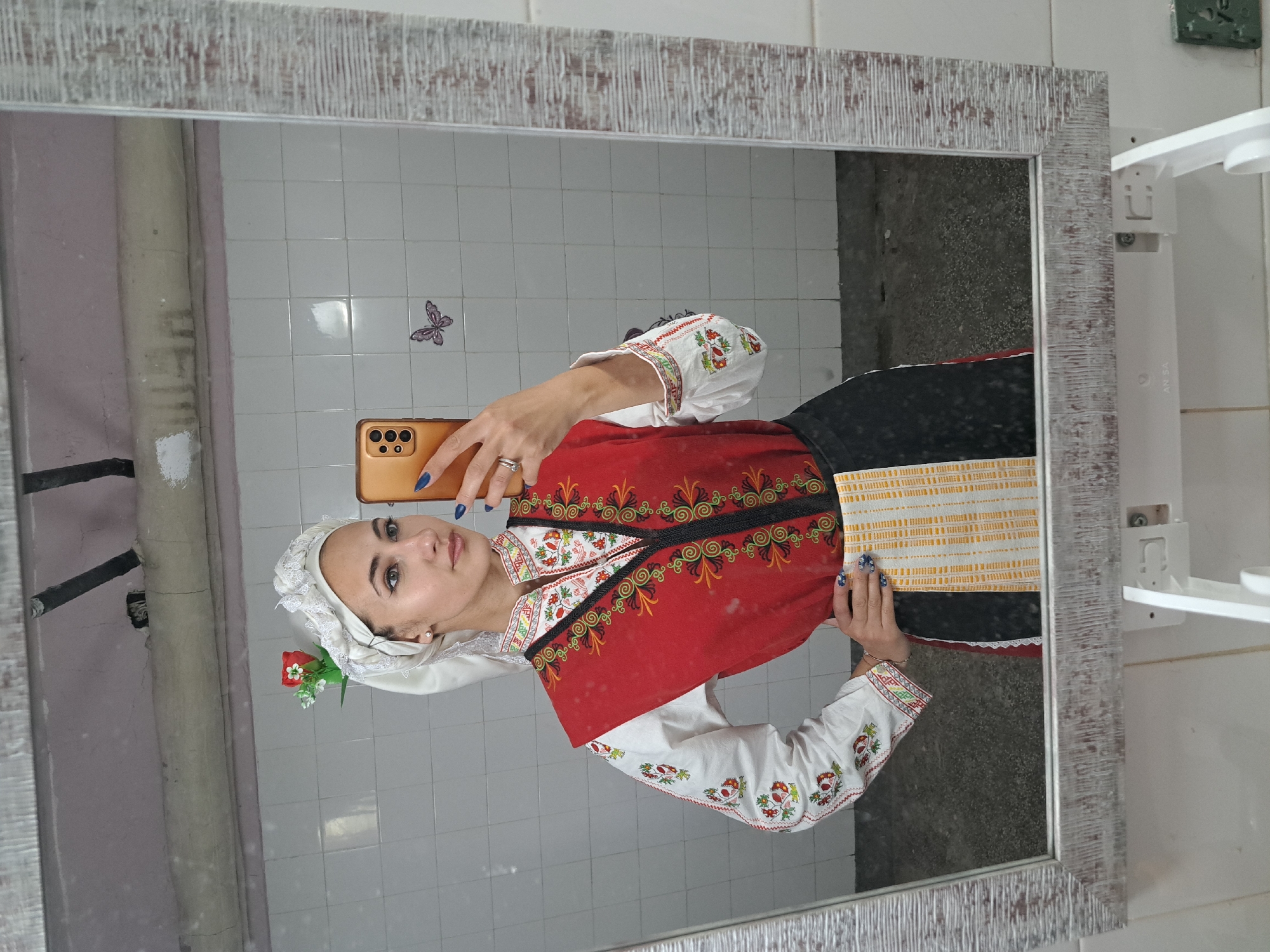 Traditional Bulgarian folk costume documented in Lokorsko