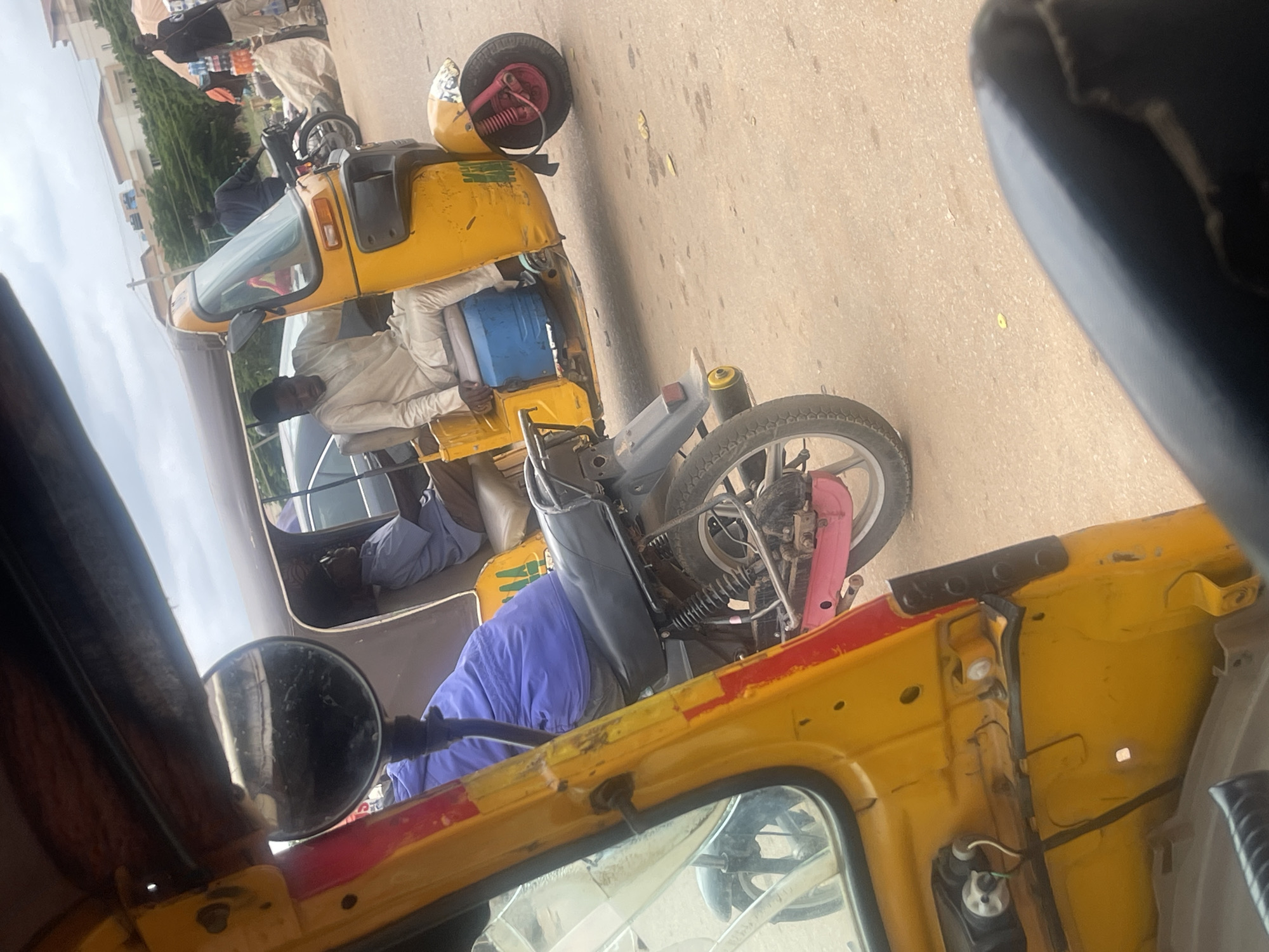 Keke Napeps and street life in Galadimawa Village, Abuja