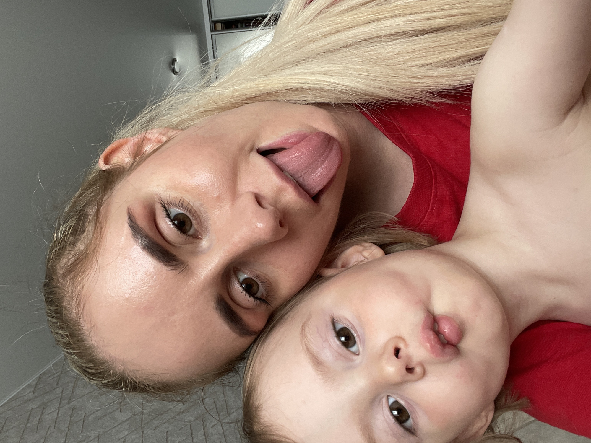 Family selfie and home interior captured in Vladivostok