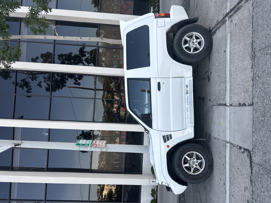 White Mitsubishi Evolution spotted parked in West Hollywood