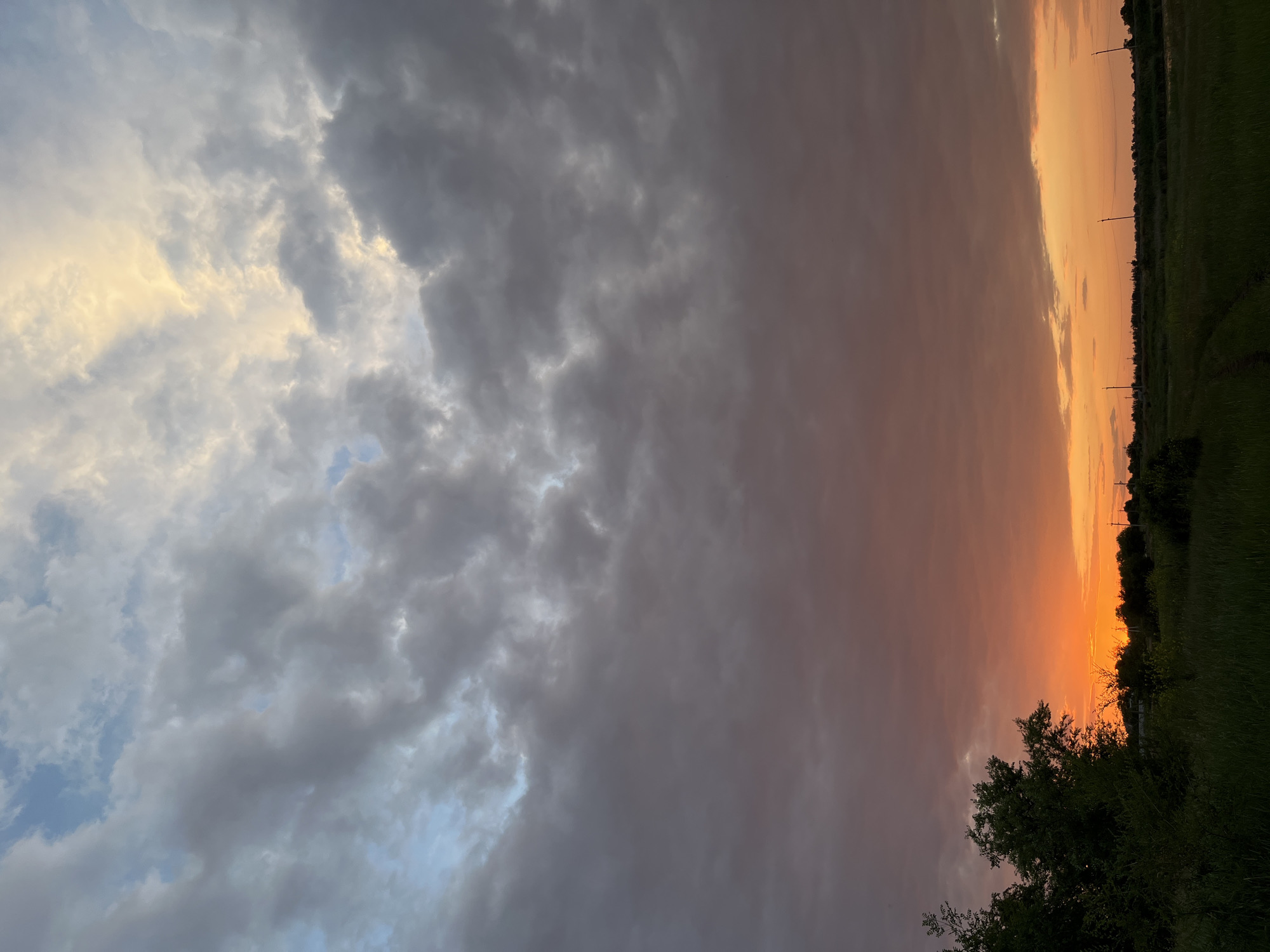 Dramatic sunset captured across Kryvyi Rih countryside on June 11