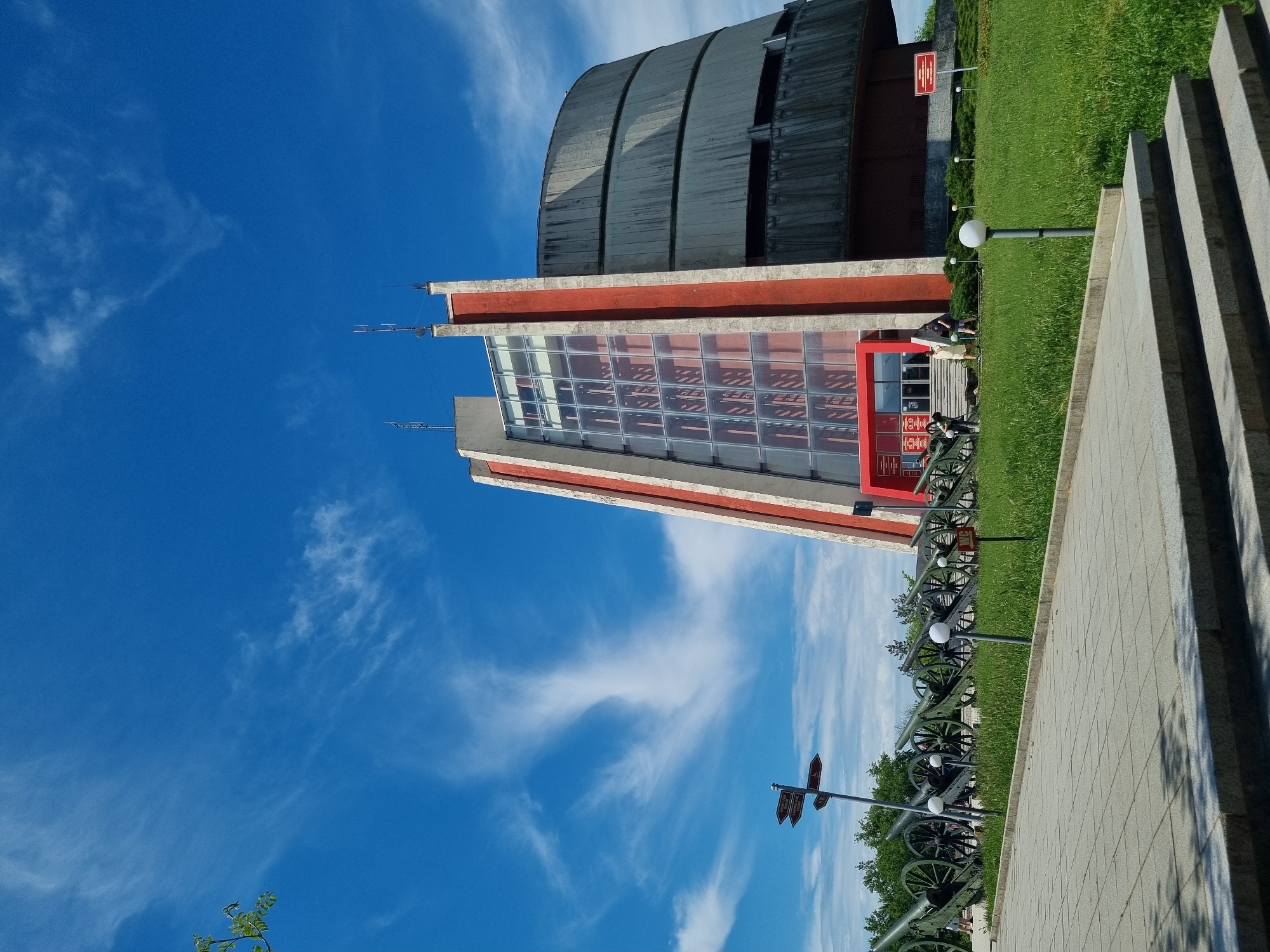 Morning visit documented at Pleven Panorama historical monument