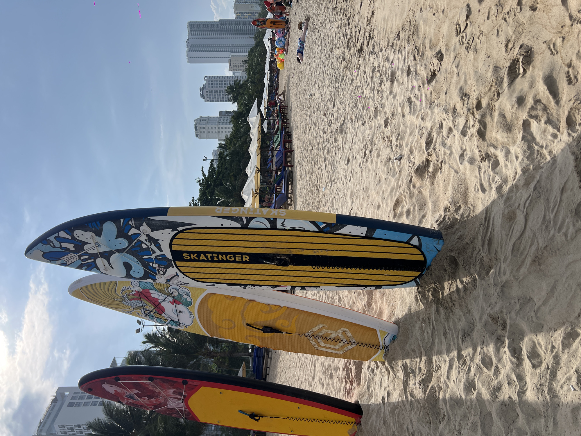 Morning beach activities recorded at Nha Trang Vietnam resort area