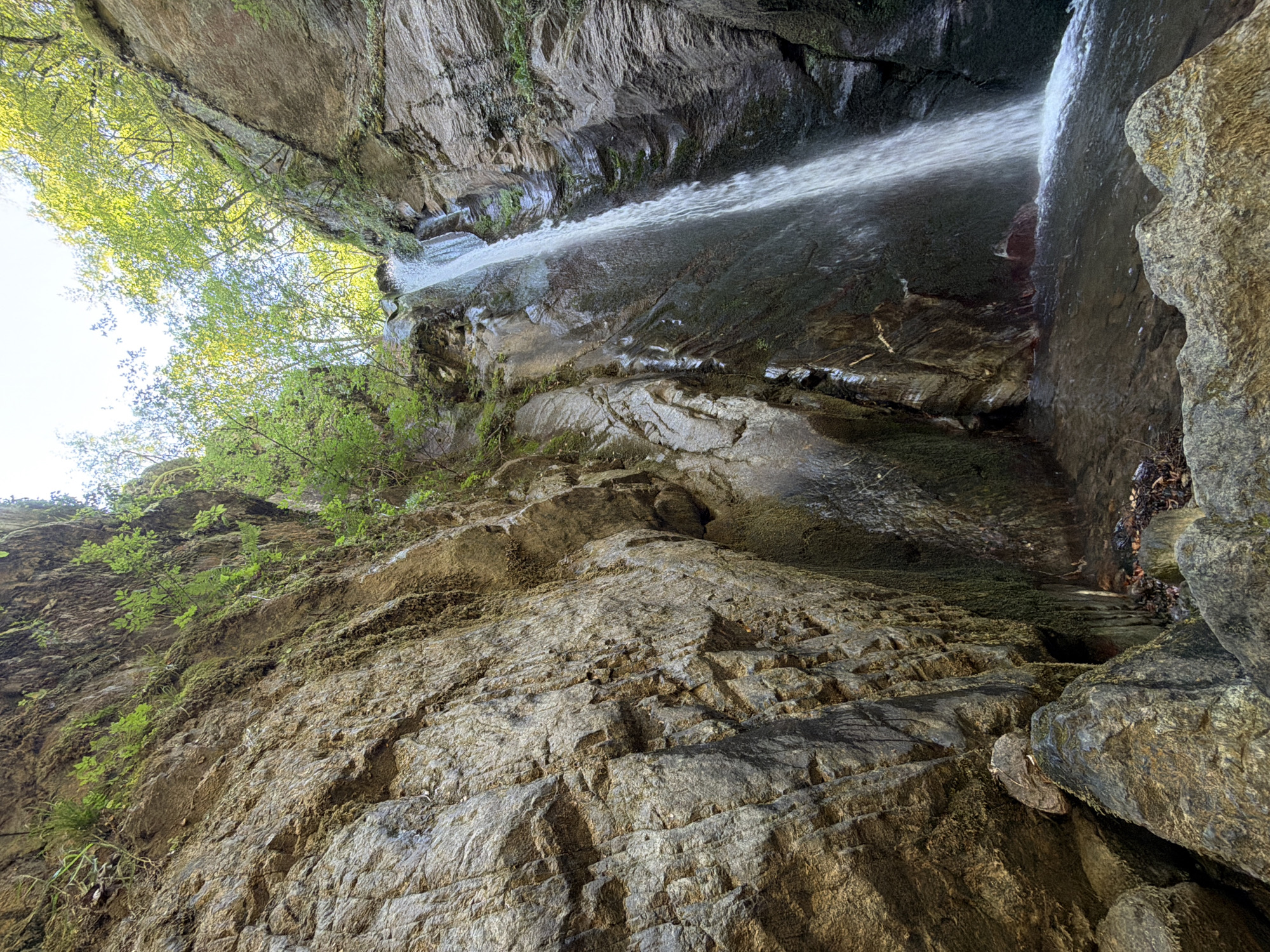 Narrow gorge waterfall near Samuilovo, Bulgaria