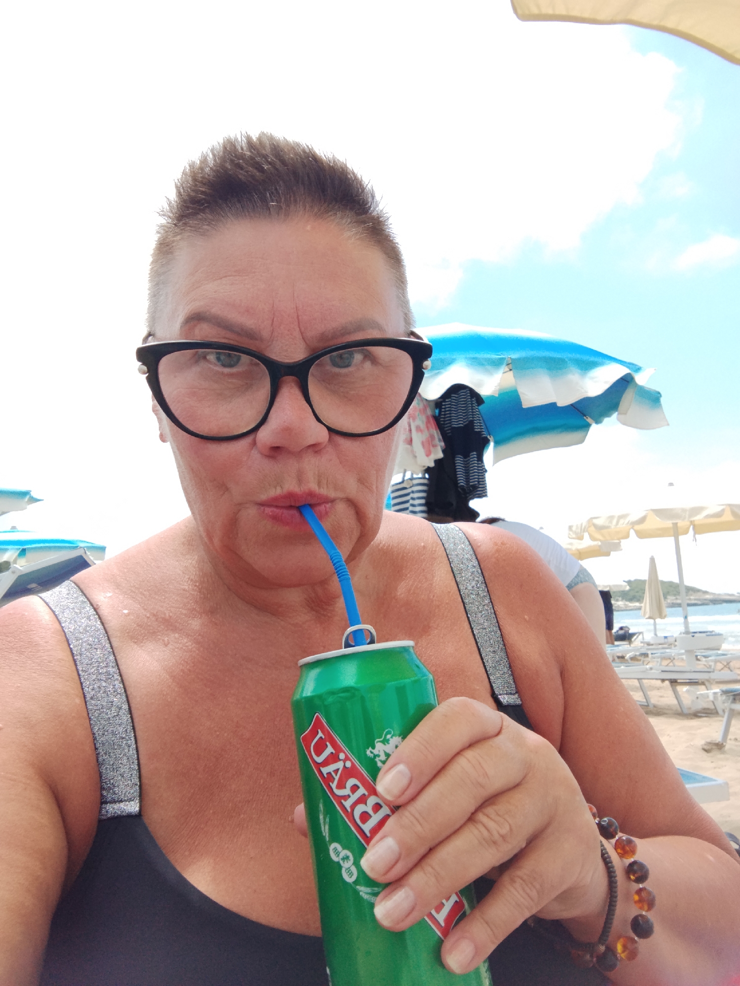 Lazy beach morning in Peschici, Adriatic coast