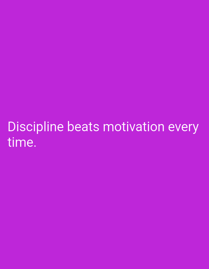 23 discipline-themed motivational quote graphics in bold solid colors