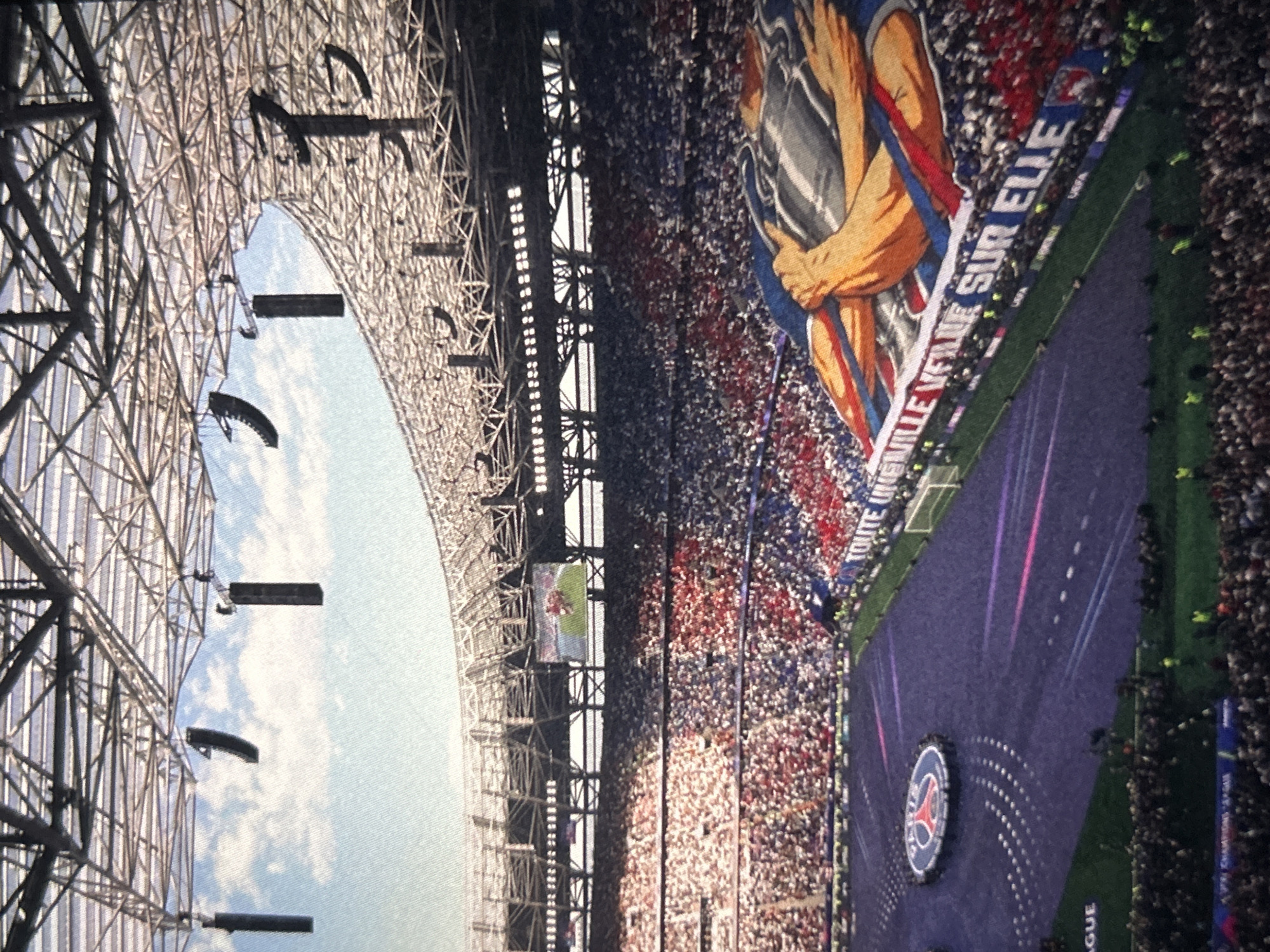Football fans celebrate PSG championship in Bulgarian stadium and cafe