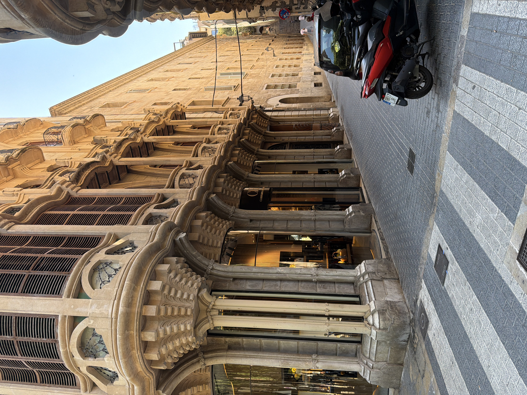 Palma's historic streets and architecture on a summer morning