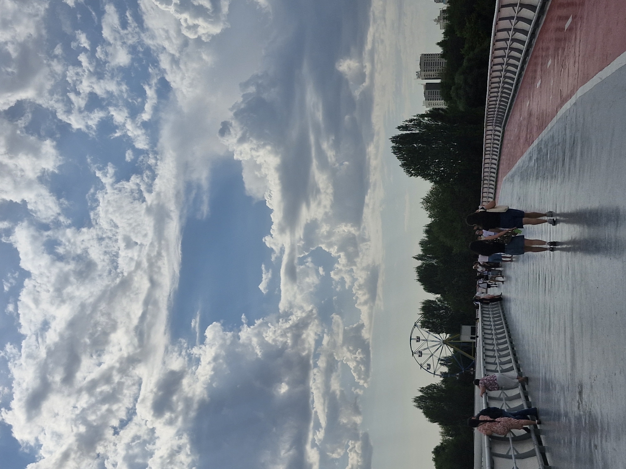 Summer day out at Astana's EXPO grounds and riverside park