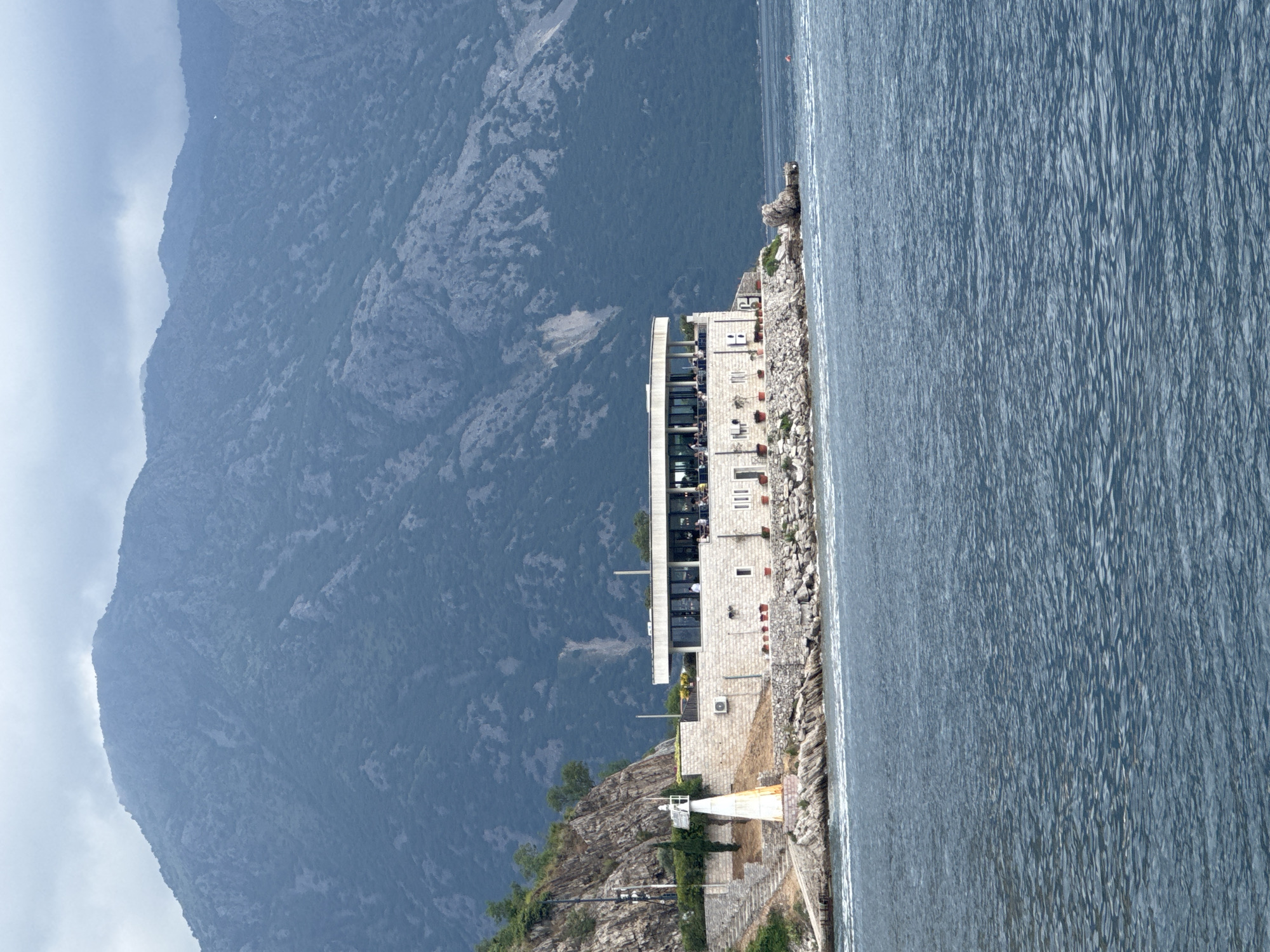 Passenger boat VESNA V crosses Bay of Kotor waters