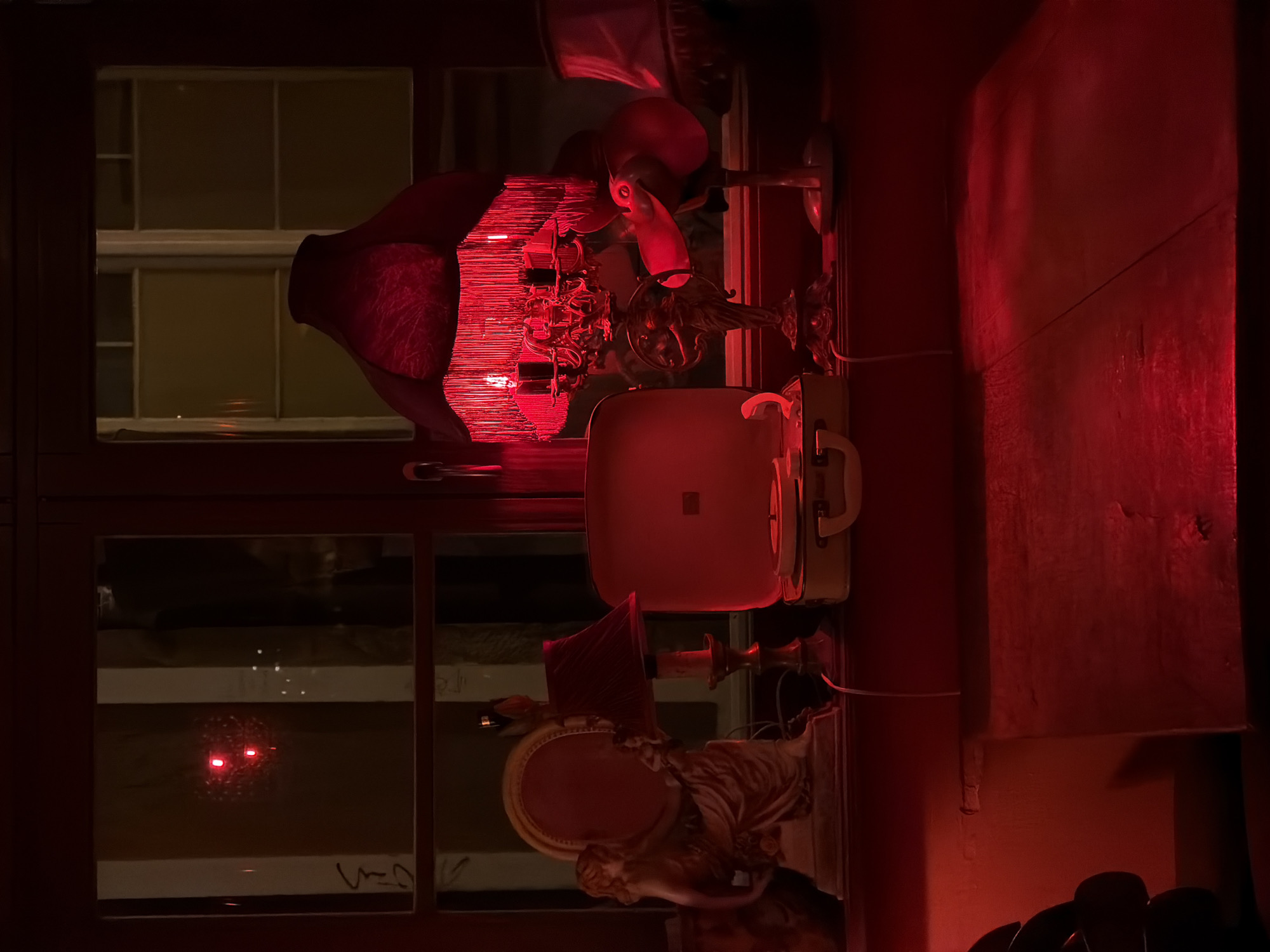 Nighttime interior lighting scenes captured in Gdańsk, Poland