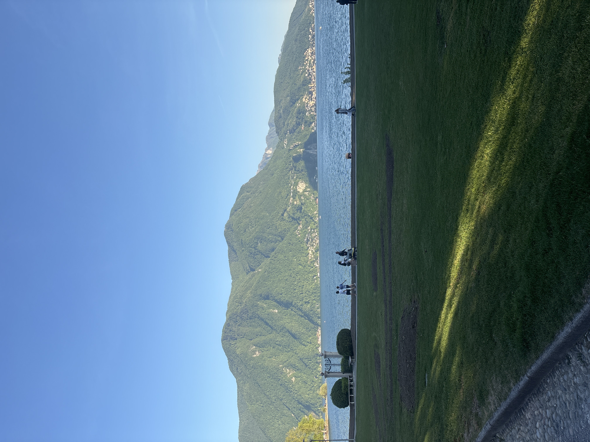 Clear afternoon views of Lake Lugano captured by witness