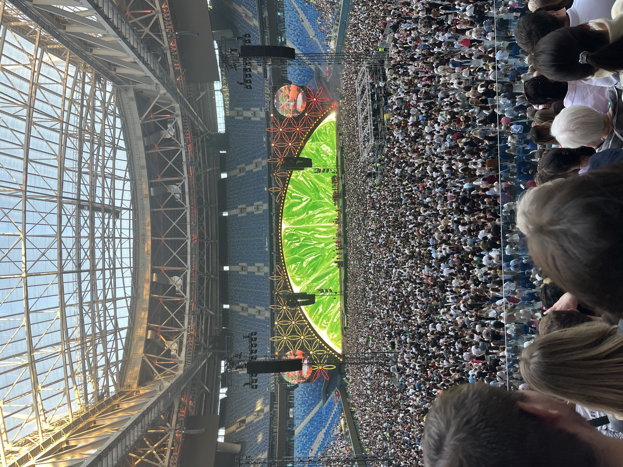 Packed stadium concert at Gazprom Arena, Saint Petersburg