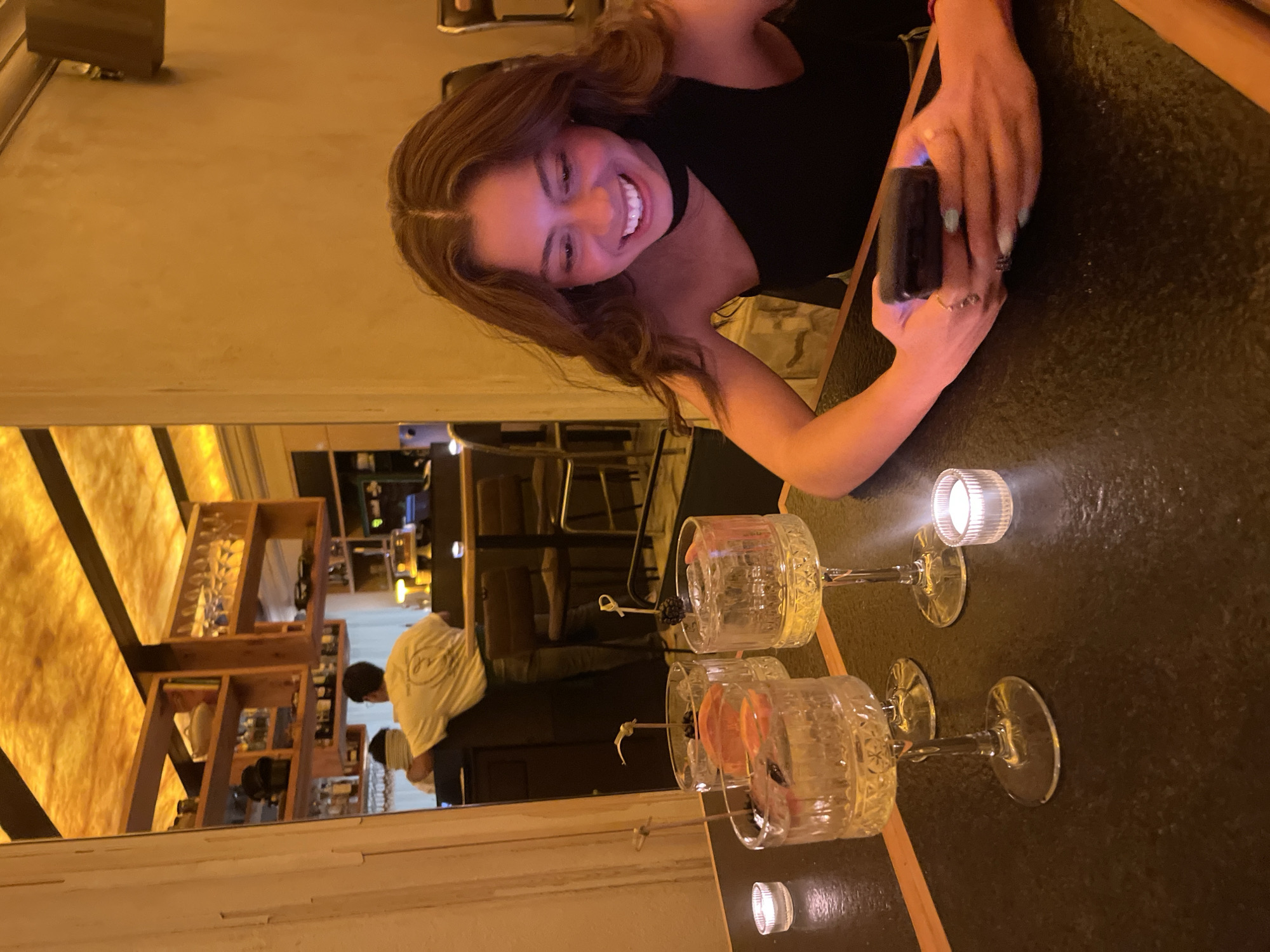 Late night dining captured at El Riviera restaurant Mexico
