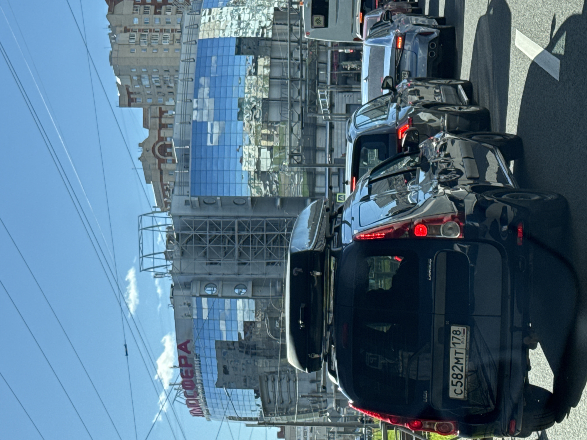 Traffic congestion reported in Saint Petersburg street