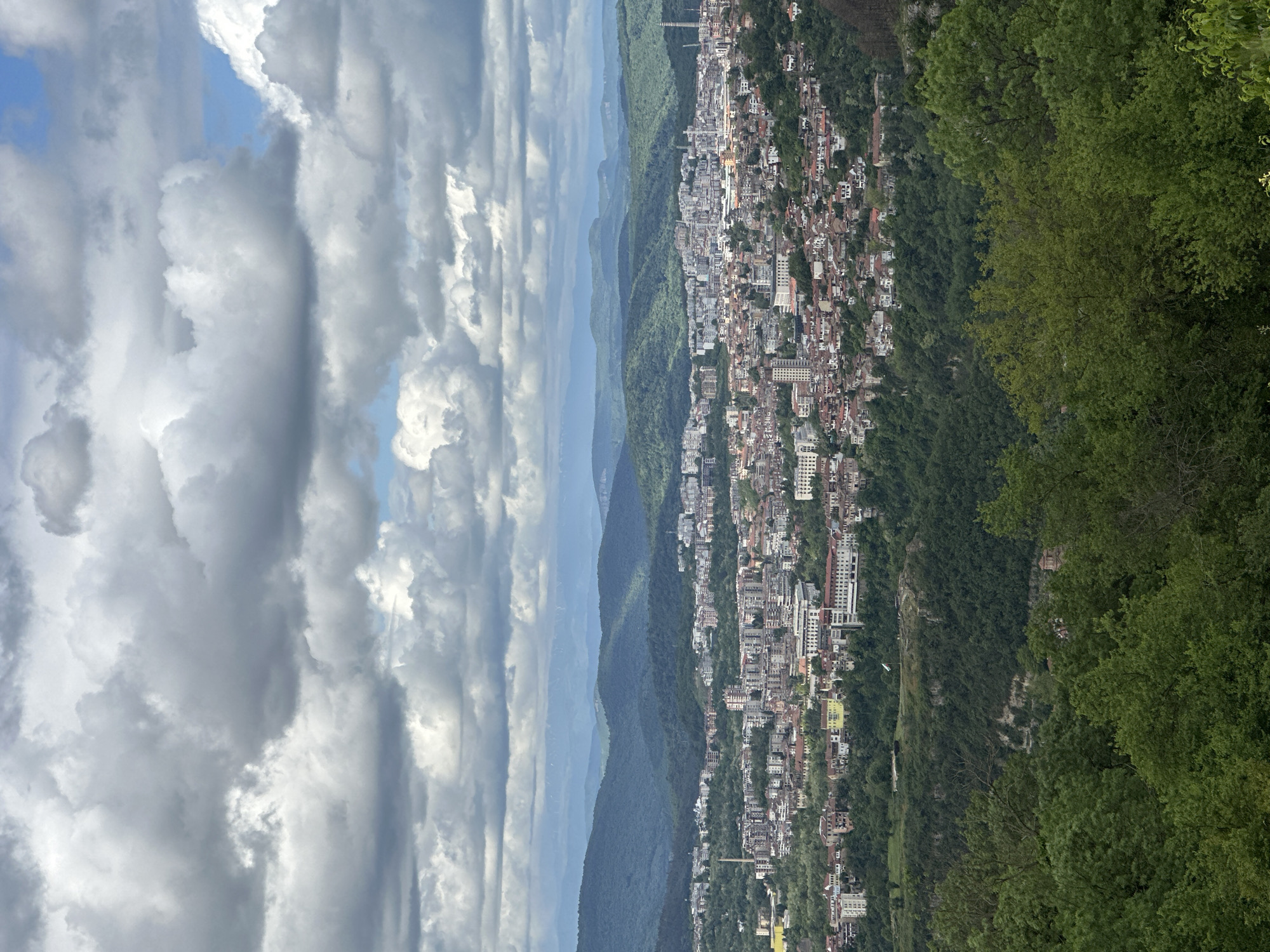 Morning view captured overlooking Arbanassi, Bulgaria