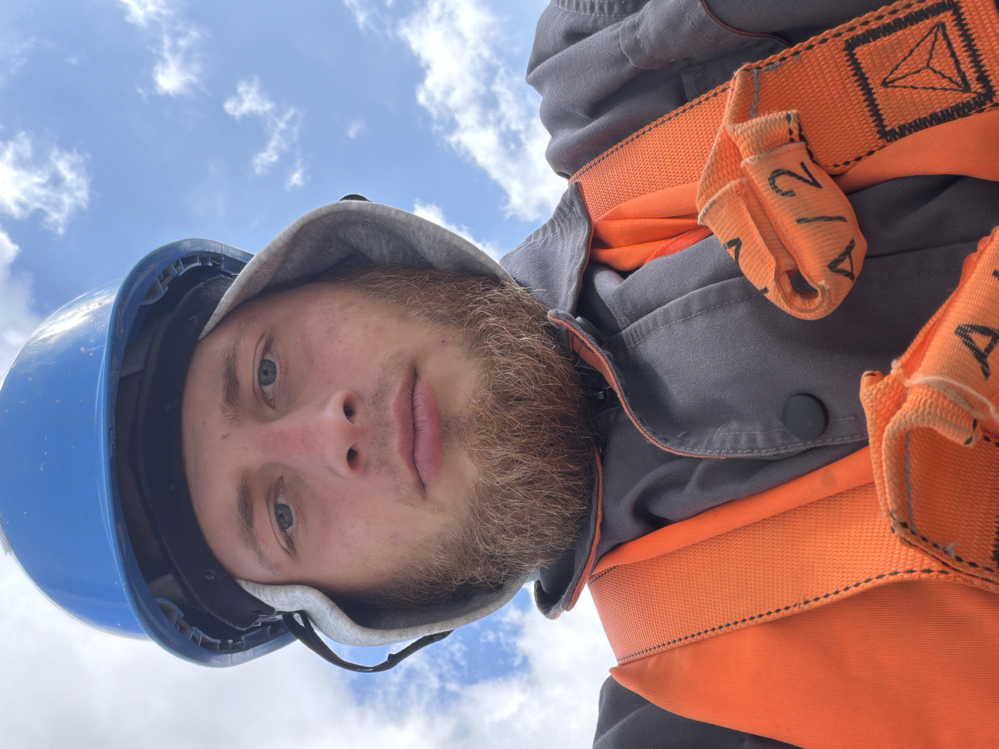 Construction site selfies in Stróża, Poland