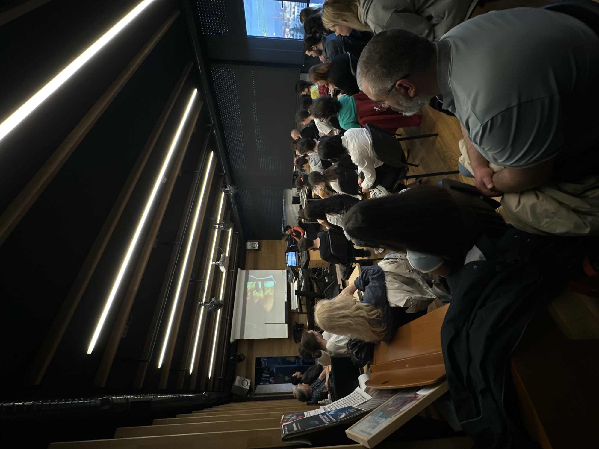 Audience gathered in Sofia auditorium during afternoon event
