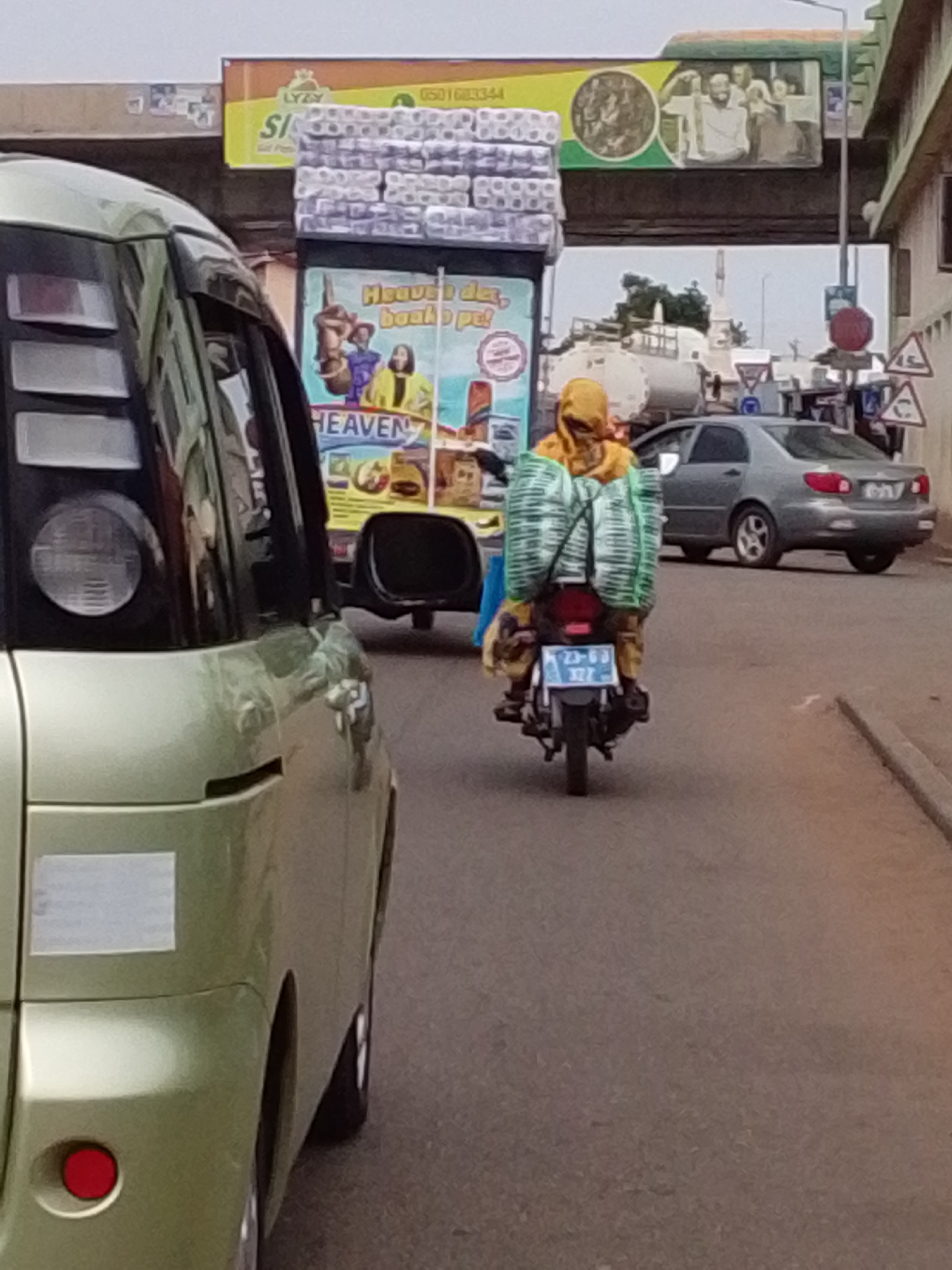 Morning street scenes captured in Tamale, Ghana