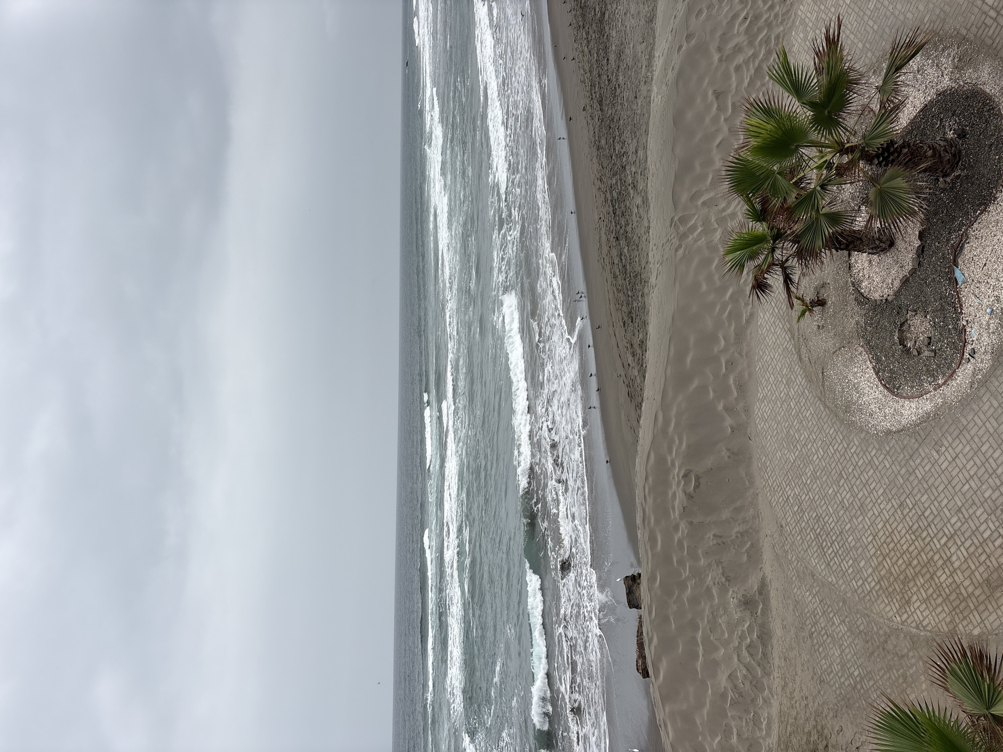 Overcast afternoon at San Antonio beach, ending with a meal
