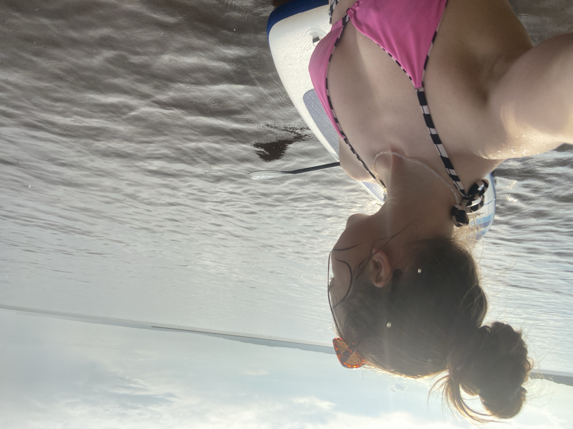 Paddleboarding adventure with rainbow and wild strawberries near Chaykovsky