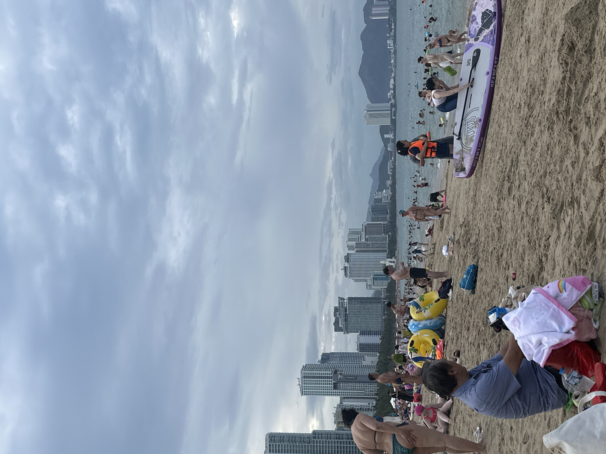 Families enjoy beach day activities in Nha Trang, Vietnam