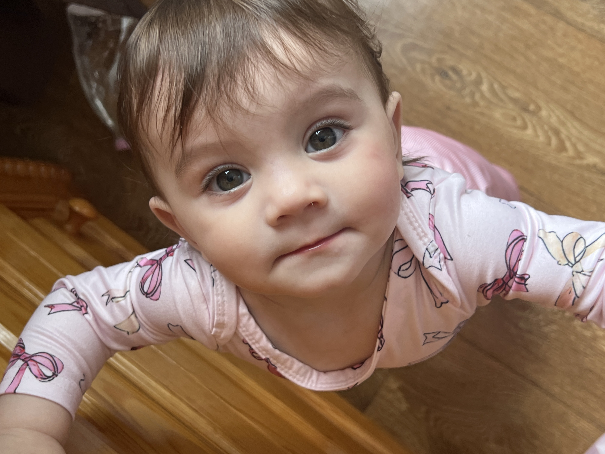 Parent documents baby care moments in Bulgaria