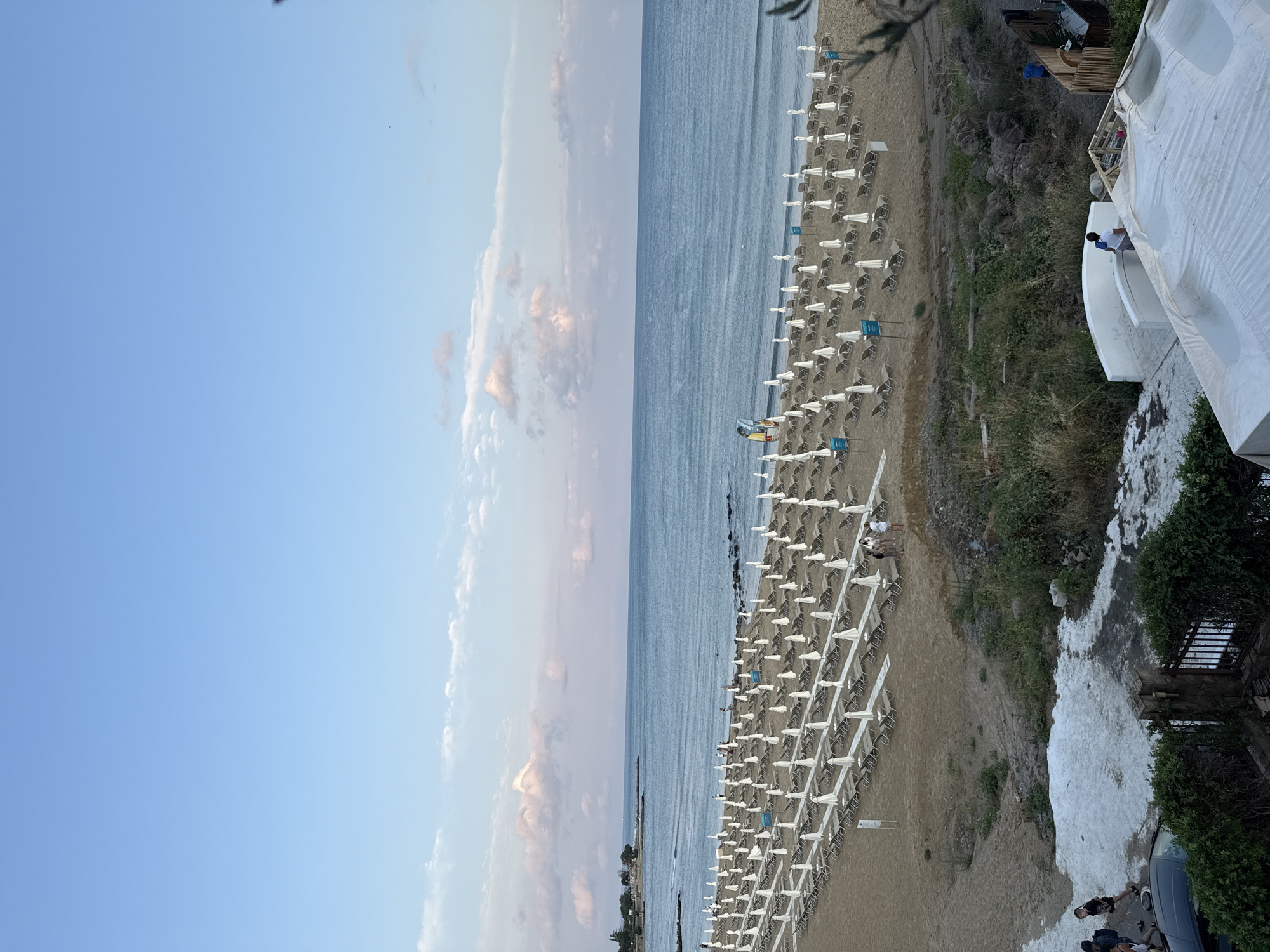 Nesebar's Black Sea beach quietly winding down at dusk