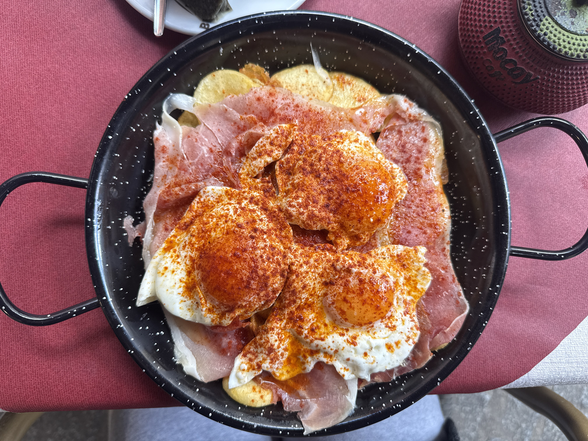 Traditional Spanish food and street scenes documented in Madrid