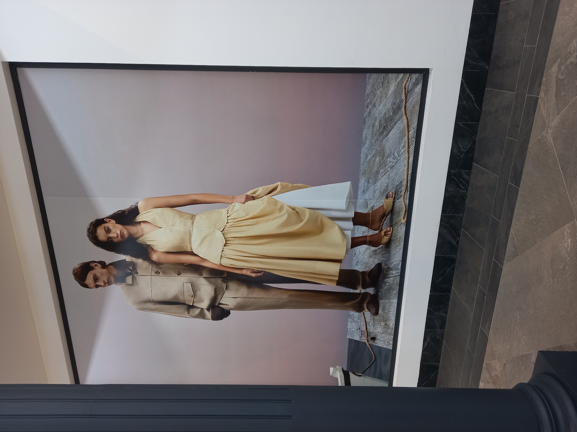 Fashion retail displays across Yekaterinburg shopping district