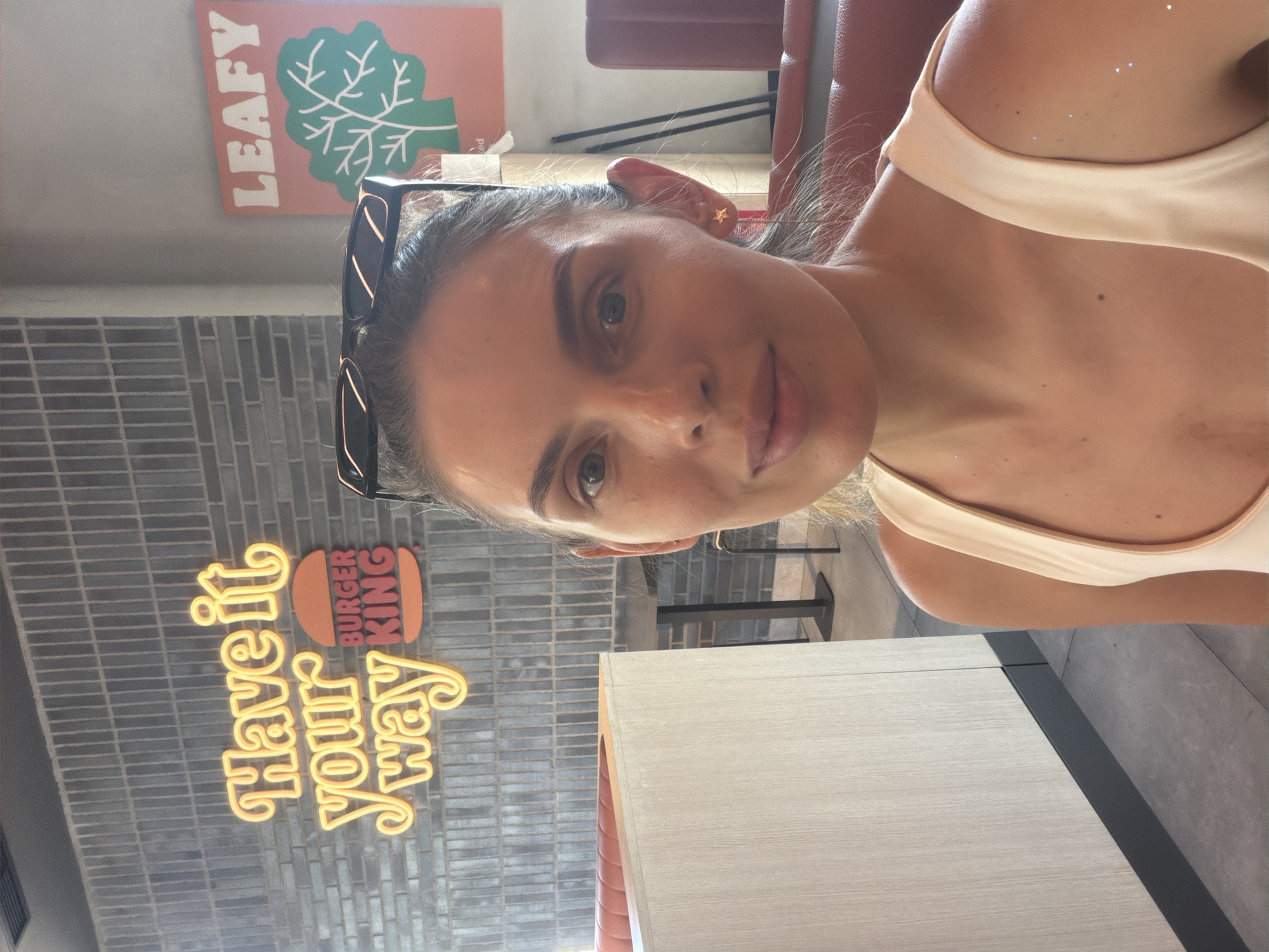 Burger King pit stop in coastal Montenegro with mountain views