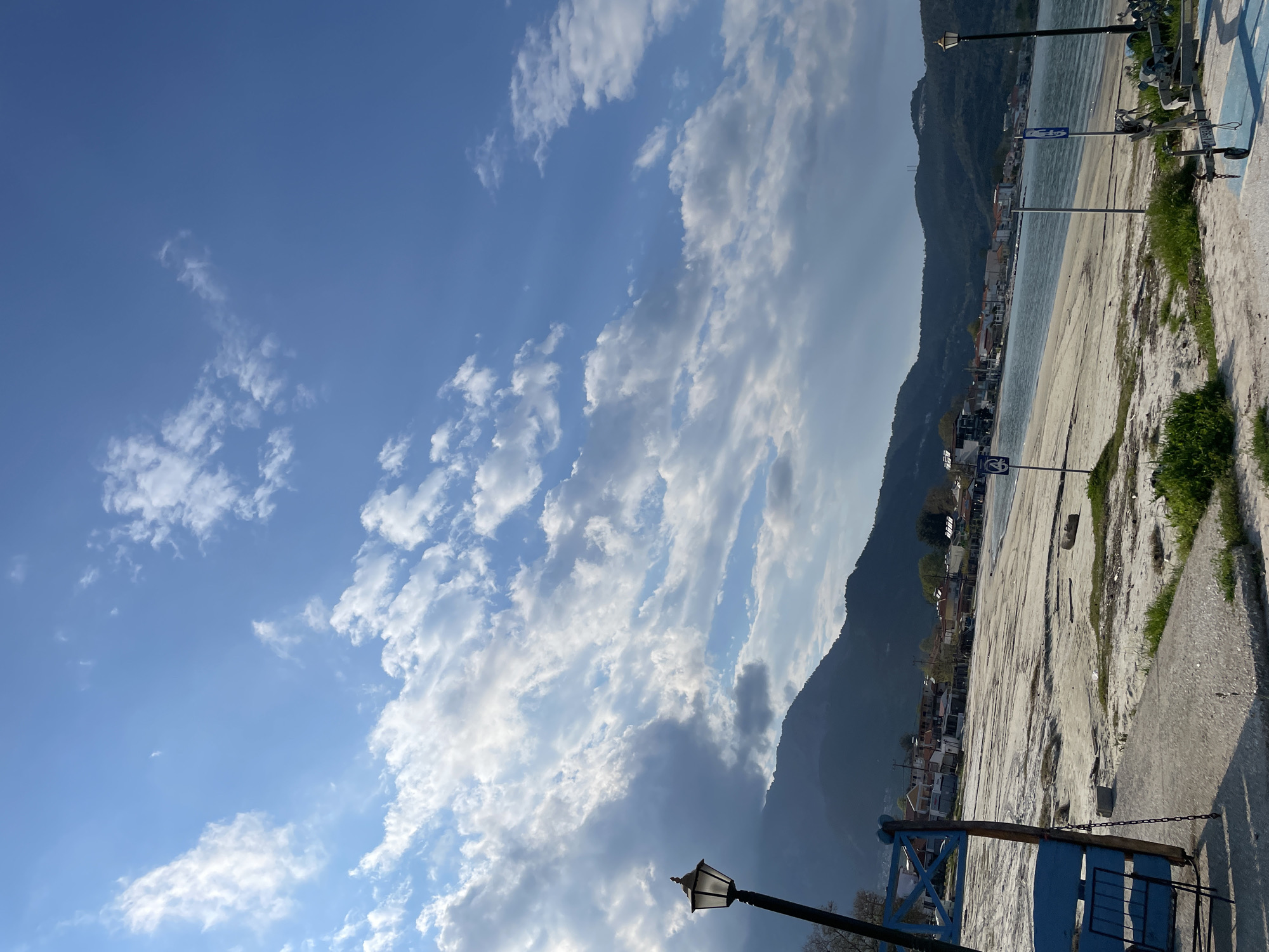 Coastal scenes documented in Greek village Skala Potamias
