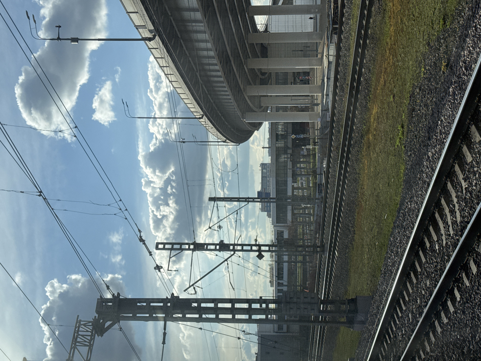 Train journey through Khimki captured by passenger