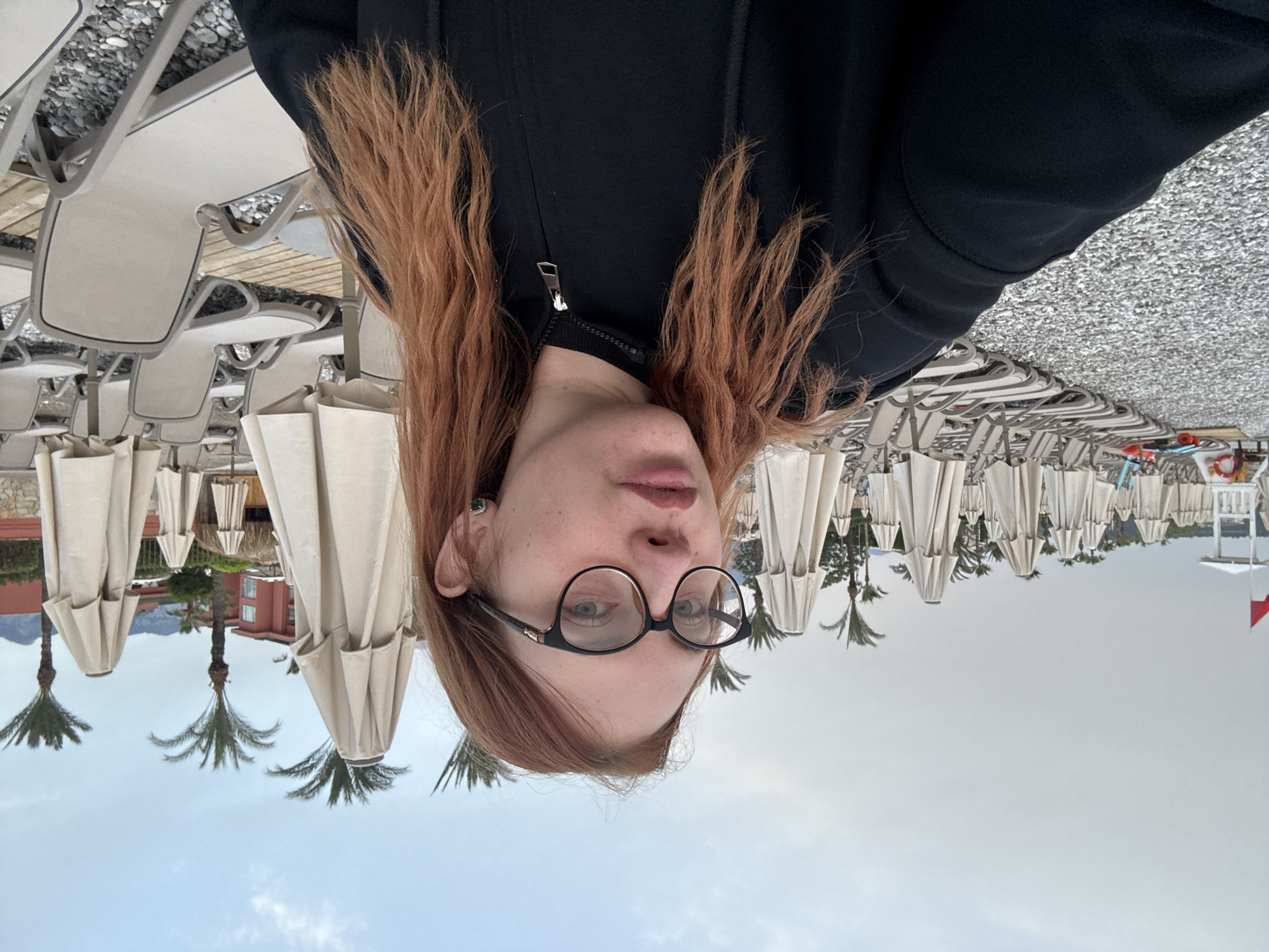 Woman documents quiet pre-dawn moments at Kemer beach resort