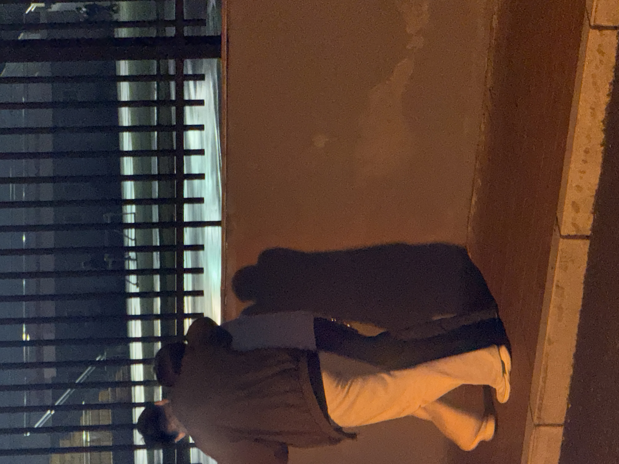 Nighttime street activity captured in Zhongtun, China